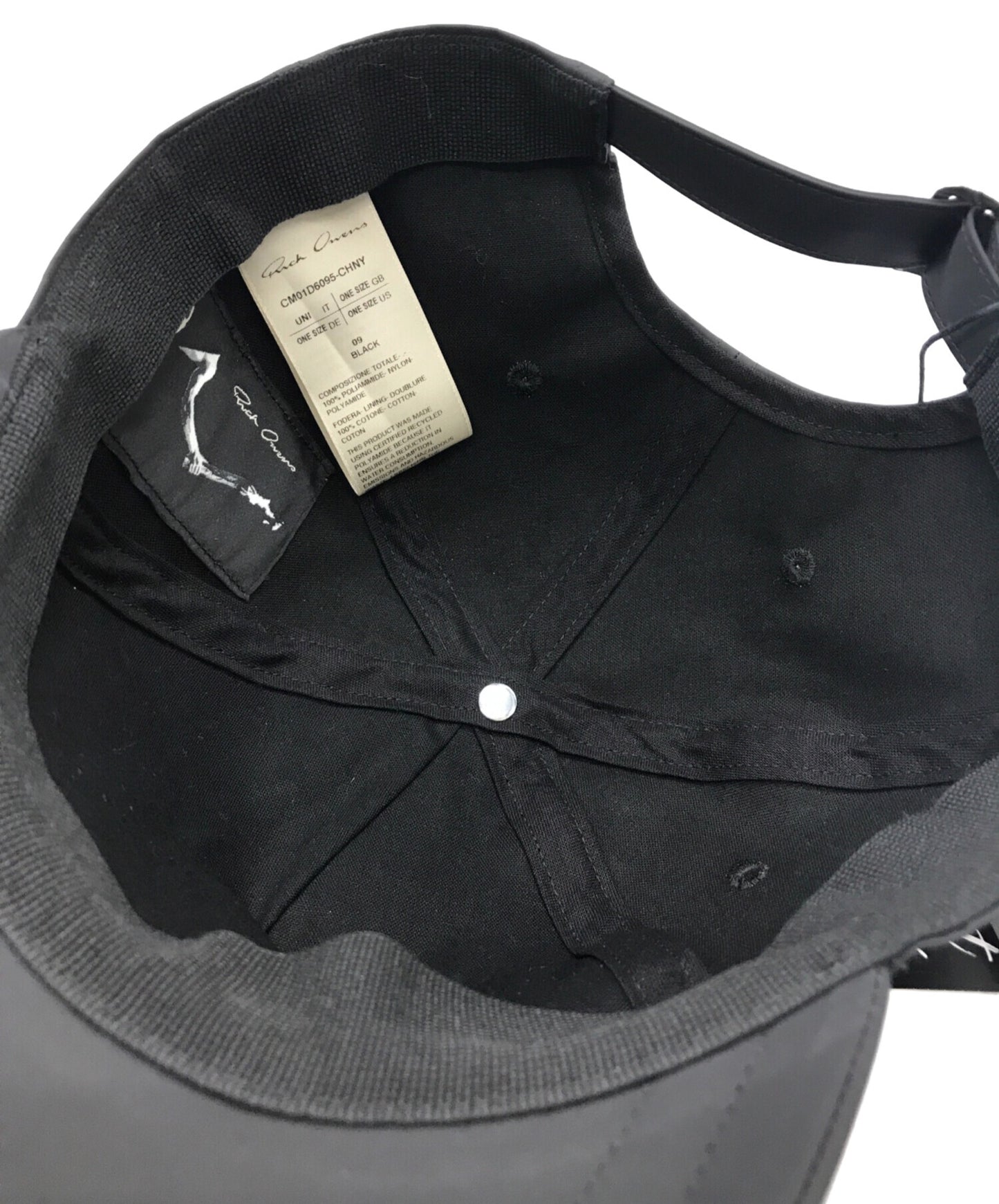 [Pre-owned] RICK OWENS Baseball CAP CM01D6095