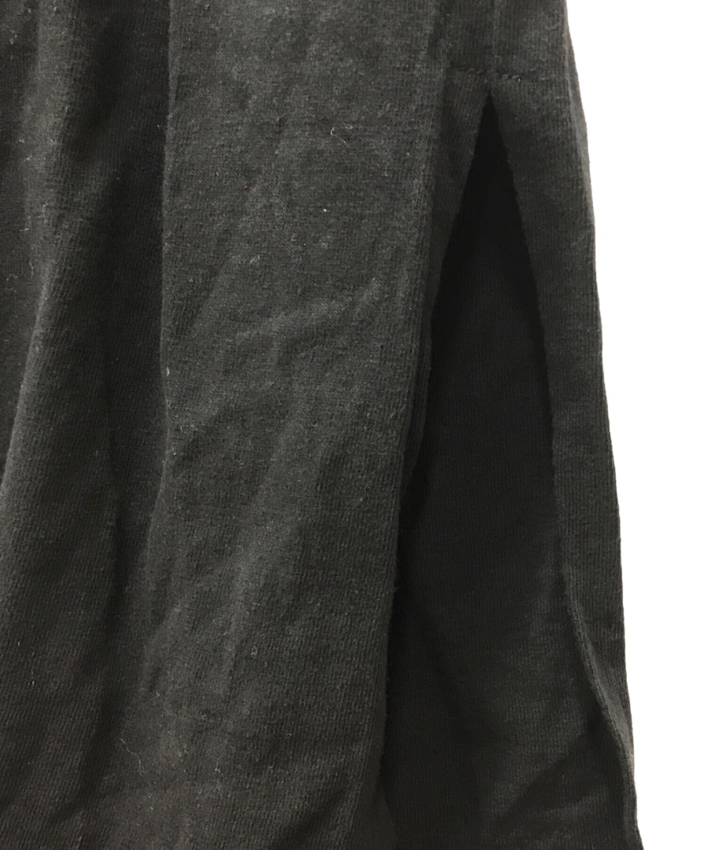 [Pre-owned] Y's Mura-yarn jersey side slit short-sleeved round-neck dress YD-T63-072