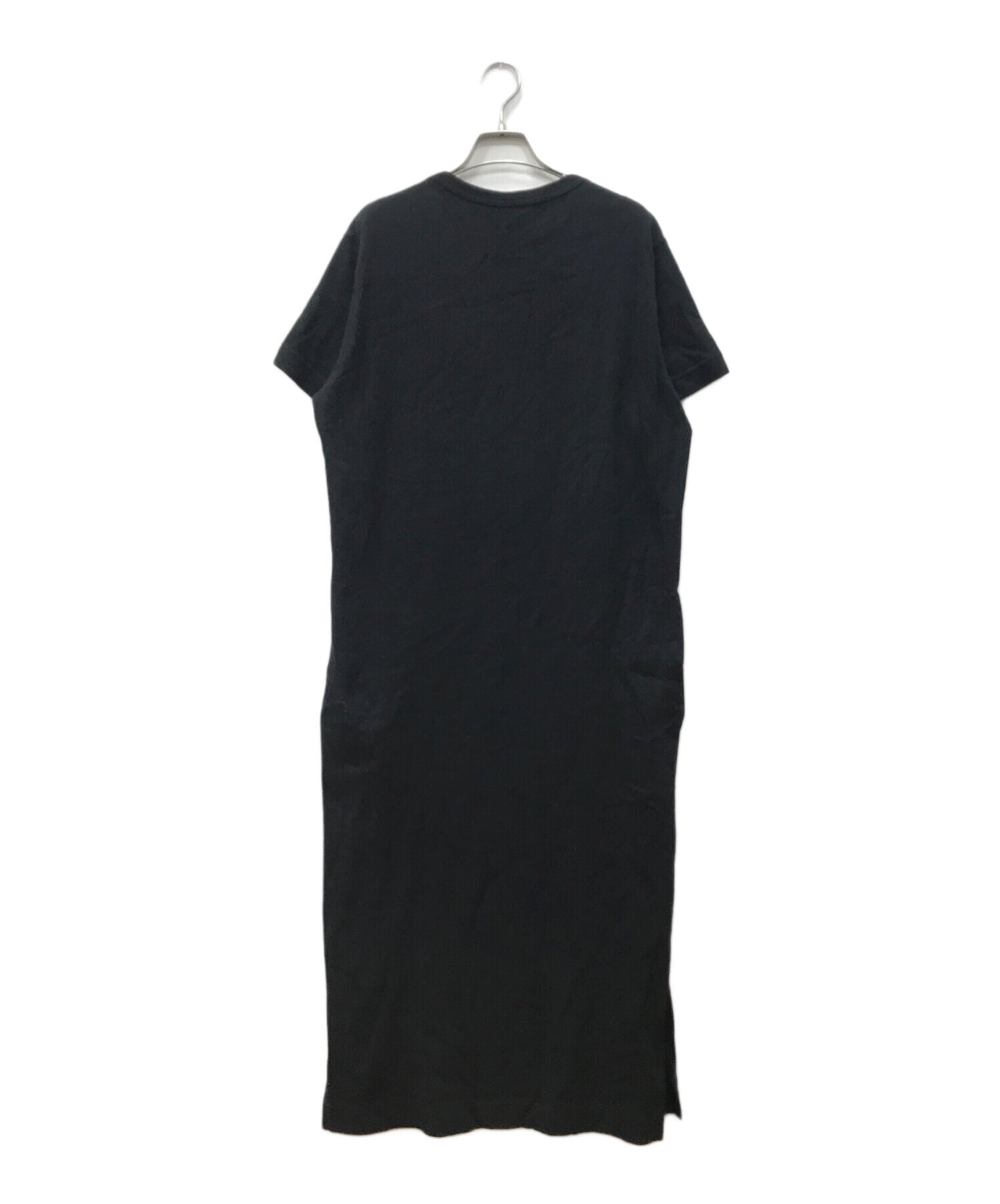 [Pre-owned] Y's Mura-yarn jersey side slit short-sleeved round-neck dress YD-T63-072