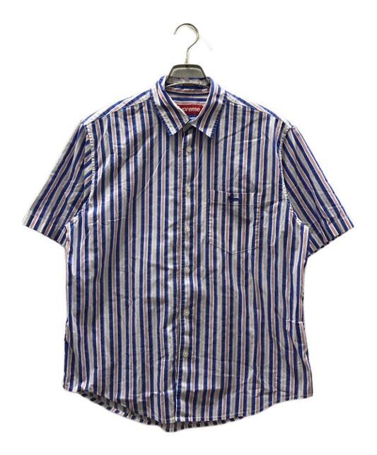 [Pre-owned] SUPREME Loose Fit Multi Stripe S/S Shirt