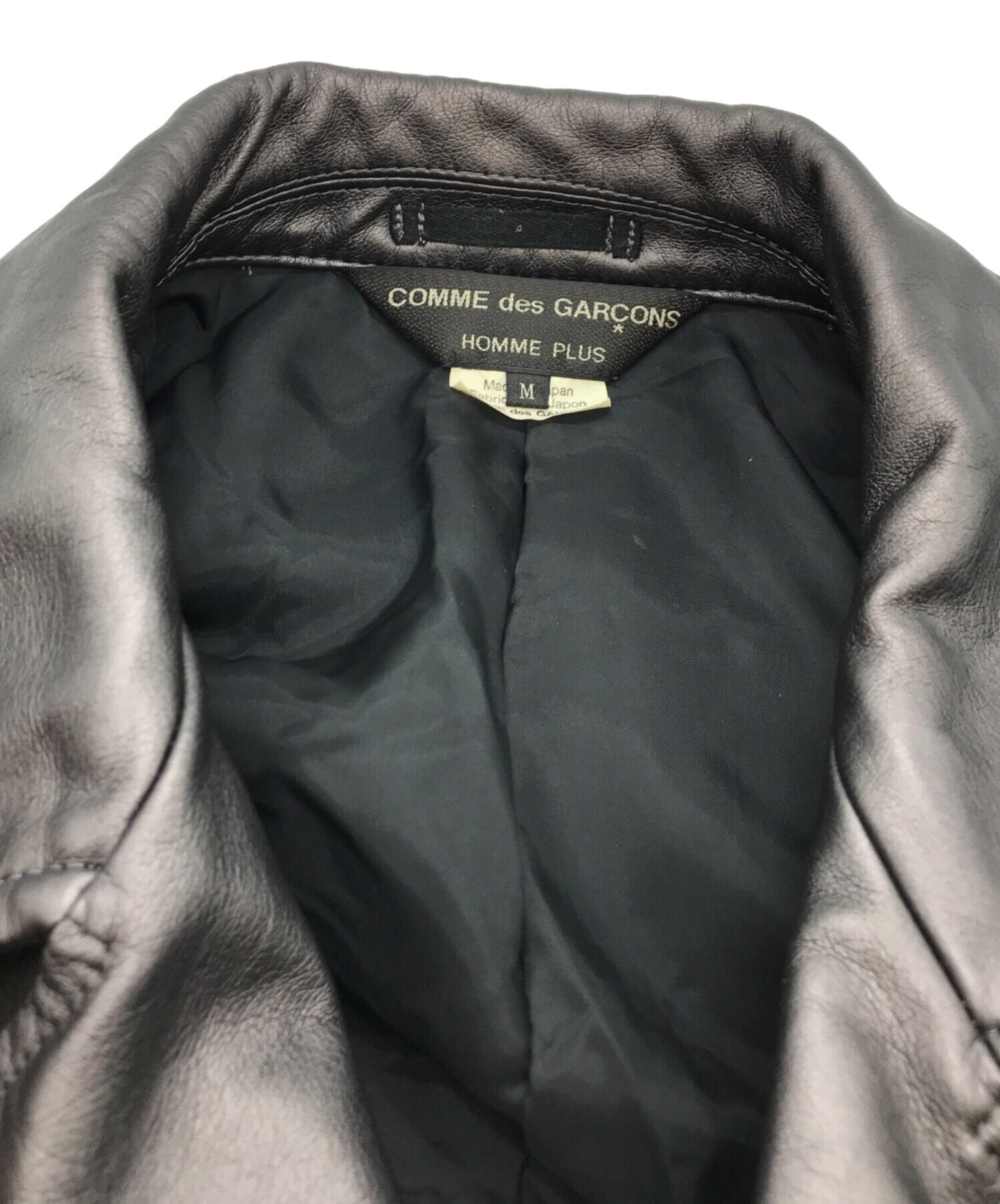 [Pre-owned] COMME des GARCONS HOMME PLUS Faux Leather Riders Jacket PG-J016