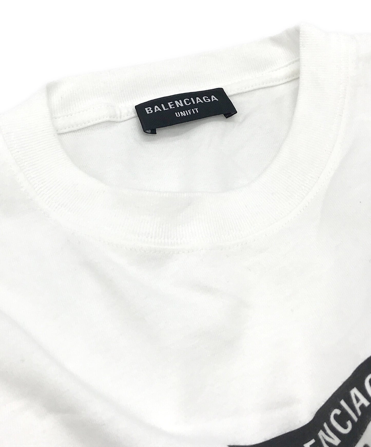 [Pre-owned] BALENCIAGA Scissors Logo Print Oversized T-Shirt 651795 TKV77