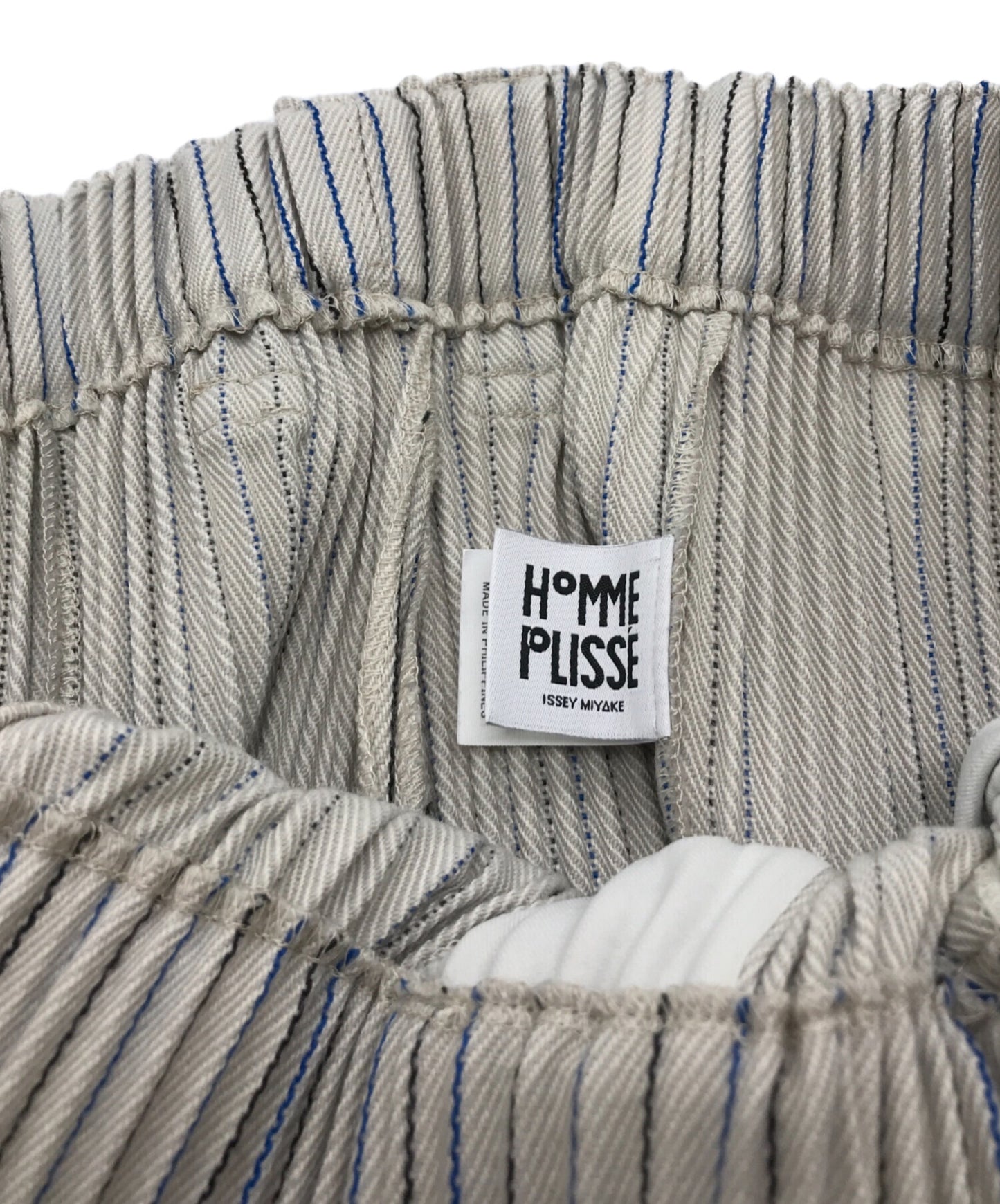 [Pre-owned] HOMME PLISSE ISSEY MIYAKE Tweed Pleated Stripe Pants HP33FF322