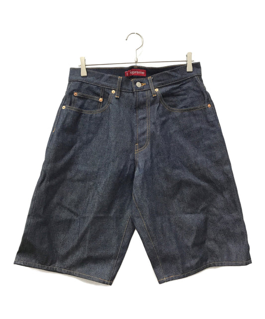 [Pre-owned] SUPREME RIGID BAGGY SELVEDGE DENIM SHORT/Baggy half denim pants