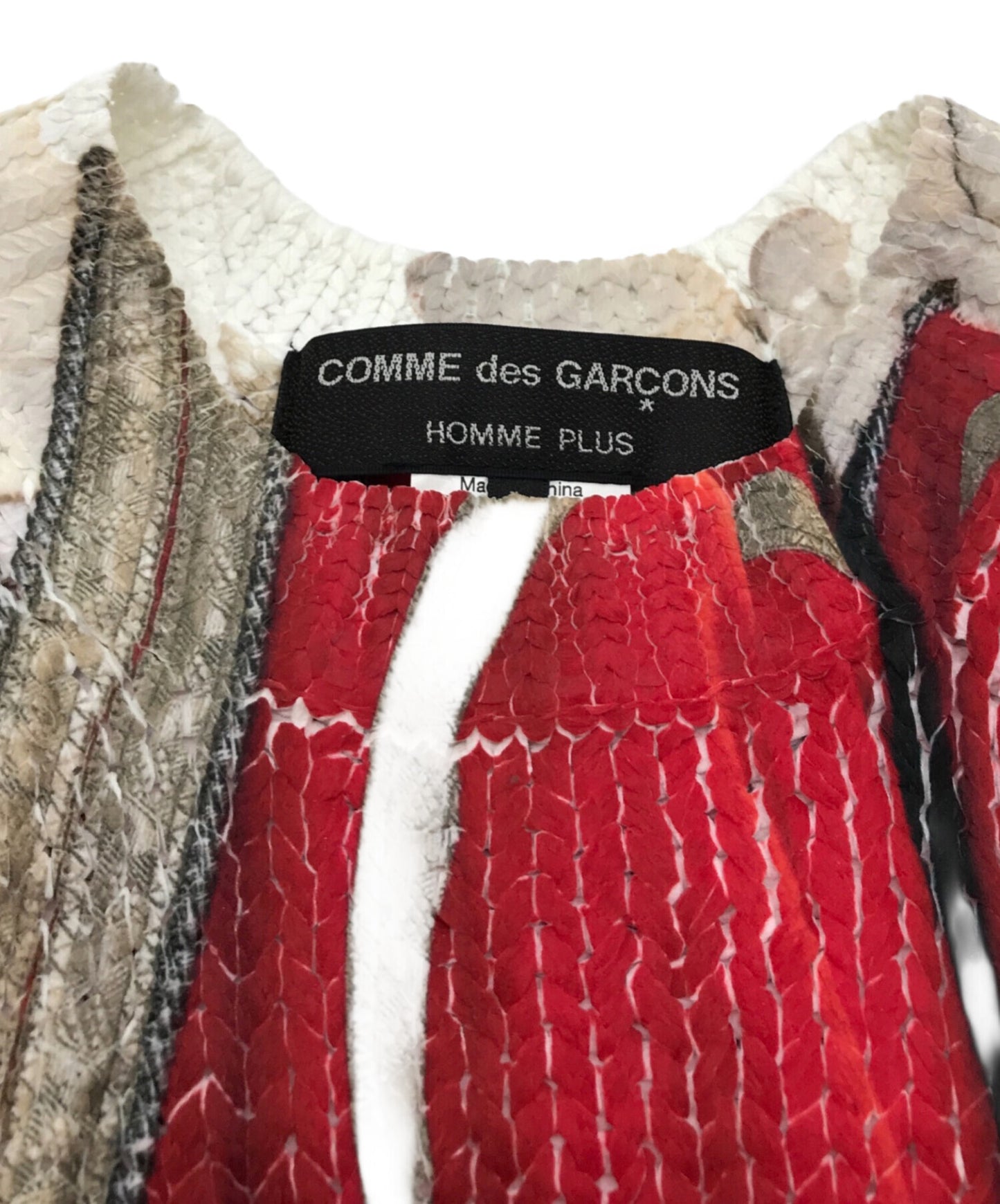 [Pre-owned] COMME des GARCONS HOMME PLUS Transfer Print Knit Vest PM-N005