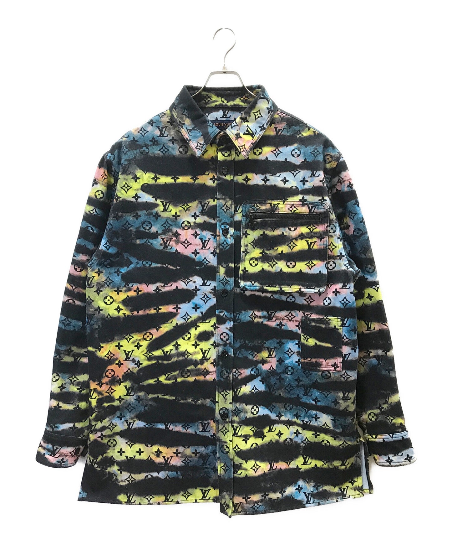 [Pre-owned] LOUIS VUITTON Monogram printed die-dyed denim jacket RM2129 H98 HLA10W