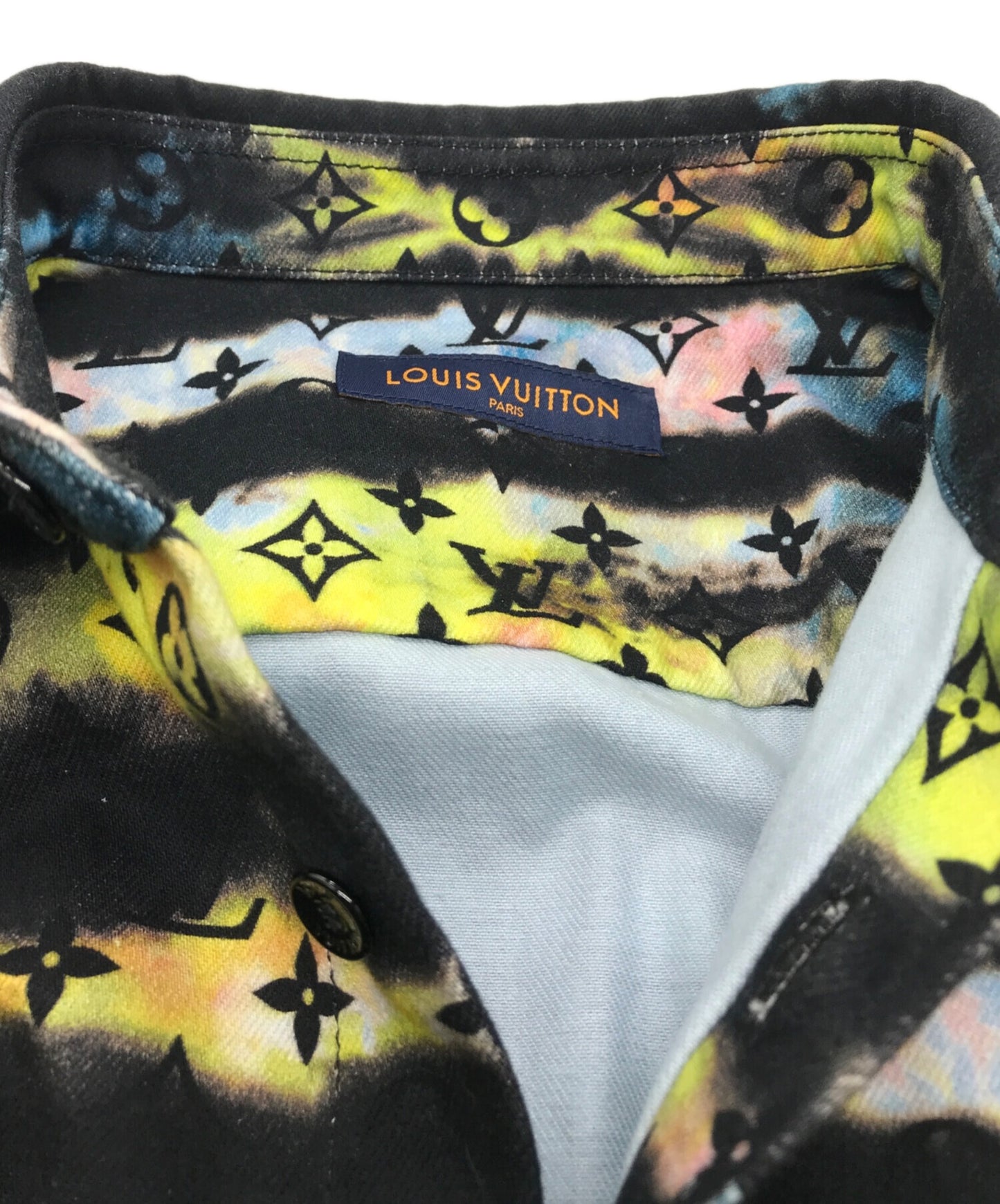 [Pre-owned] LOUIS VUITTON Monogram printed die-dyed denim jacket RM2129 H98 HLA10W