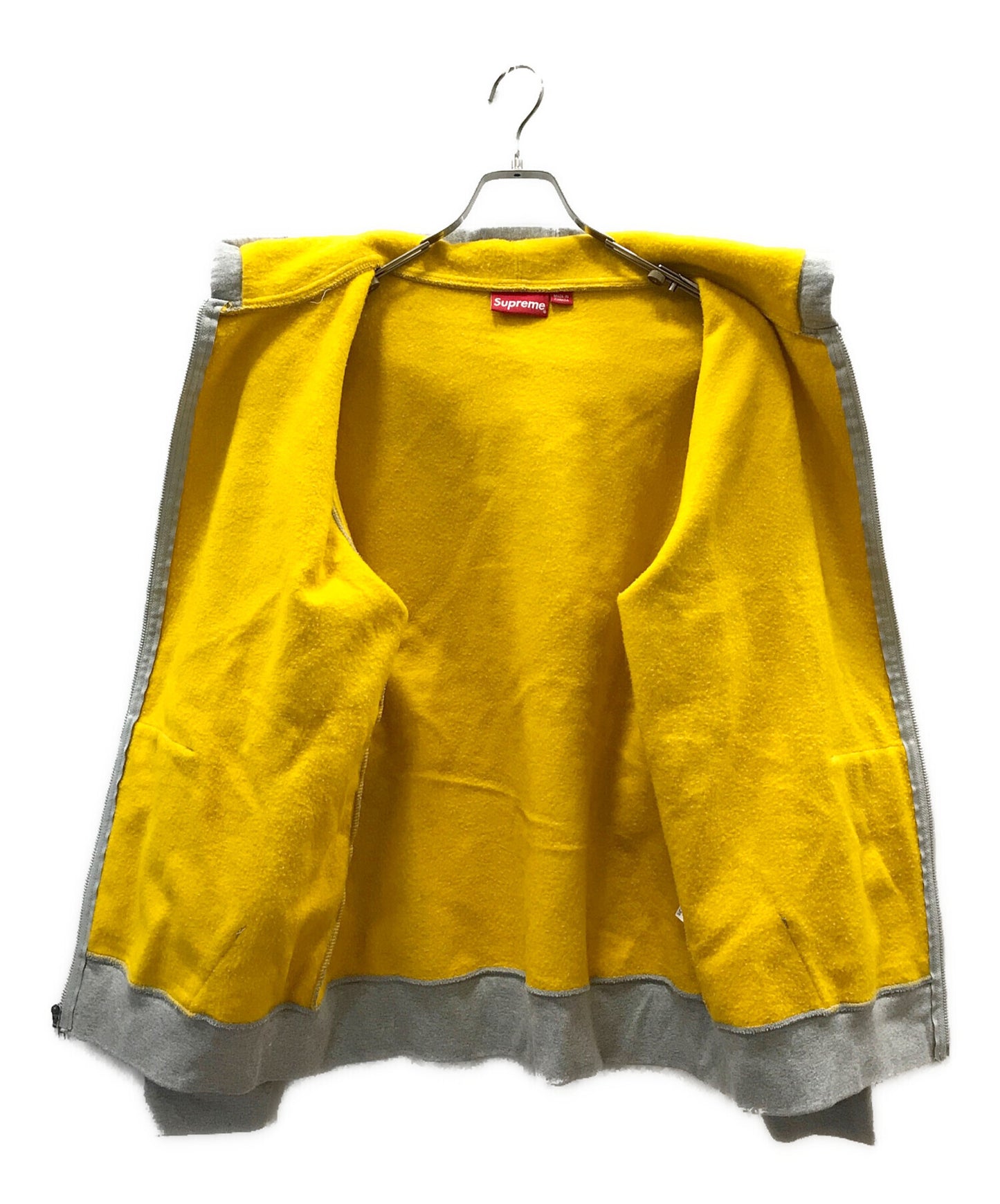 [Pre-owned] SUPREME Contrast Zip Up Hooded Sweatshirt