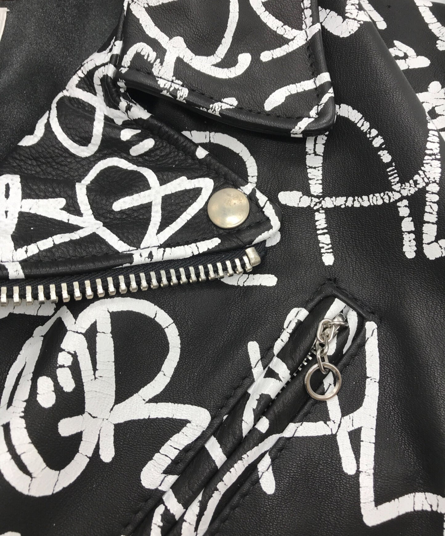 [Pre-owned] SUPREME Painted Perfecto Leather Jacket J46F8