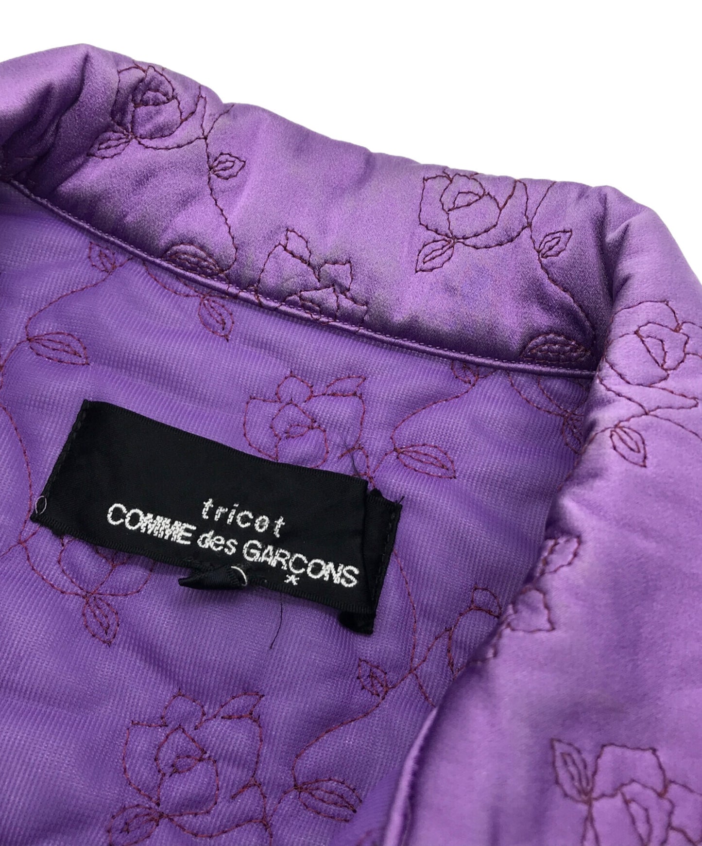 [Pre-owned] tricot COMME des GARCONS Flower Embroidery Design Shirt TB-04018M