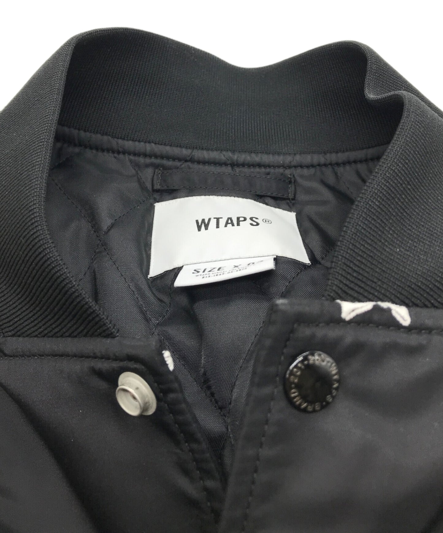 [Pre-owned] WTAPS TEAM JACKET NYLON TWILL TEXTILE 221TQDT-JKM01