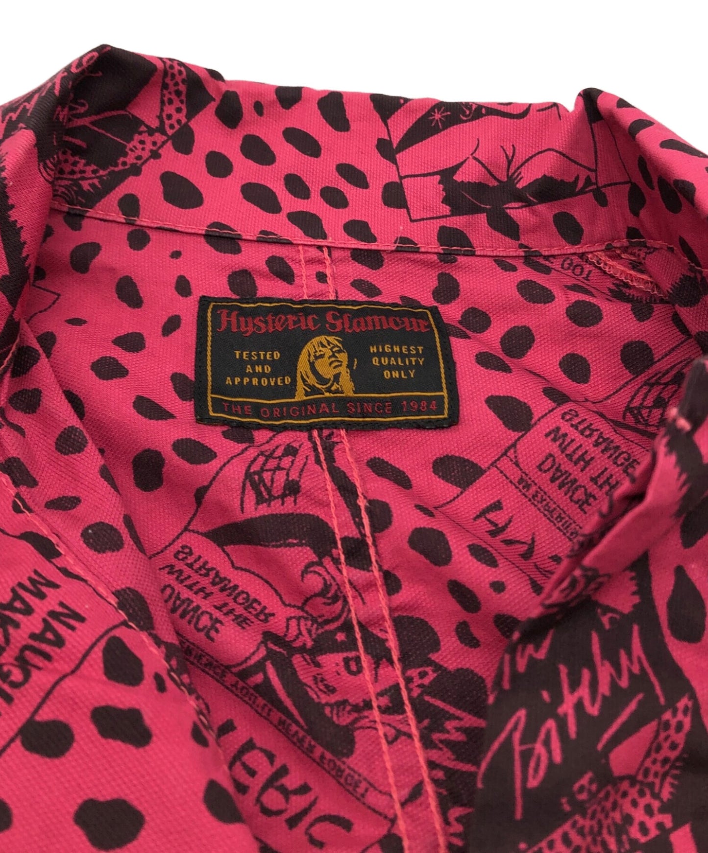 [Pre-owned] Hysteric Glamour military shirt with all-over pattern 01191AH02