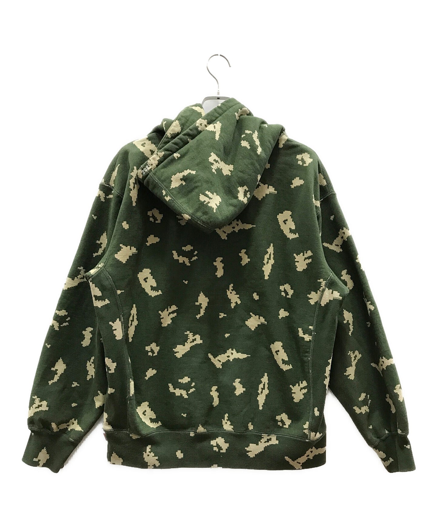 [Pre-owned] SUPREME BOX LOGO OLIVE RUSSIAN CAMO HOODED