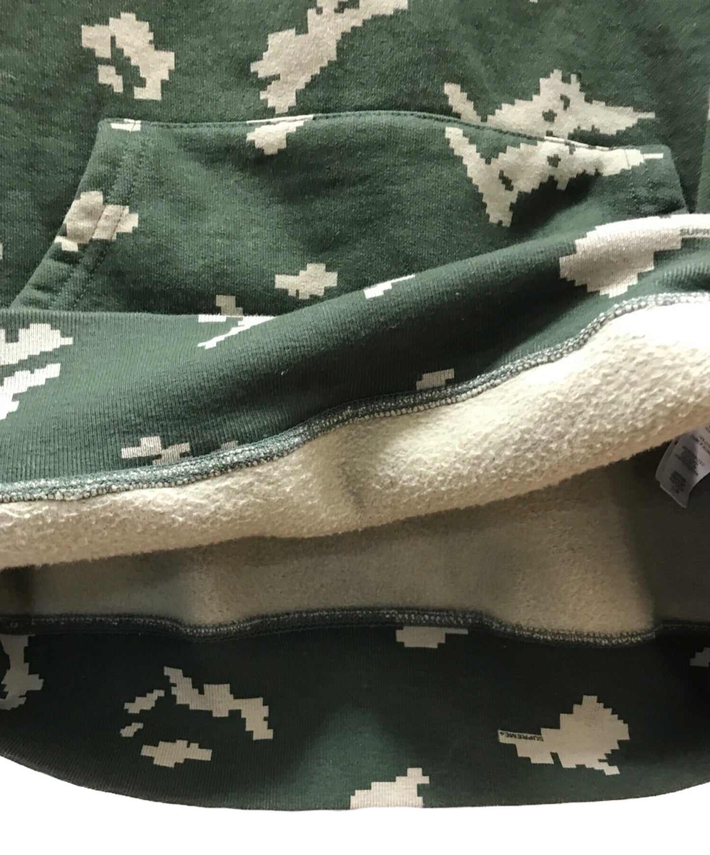 [Pre-owned] SUPREME BOX LOGO OLIVE RUSSIAN CAMO HOODED