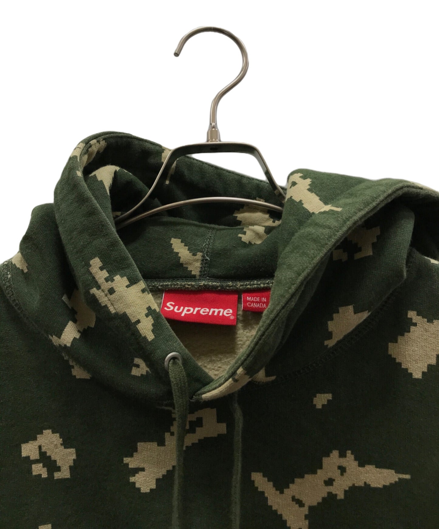[Pre-owned] SUPREME BOX LOGO OLIVE RUSSIAN CAMO HOODED