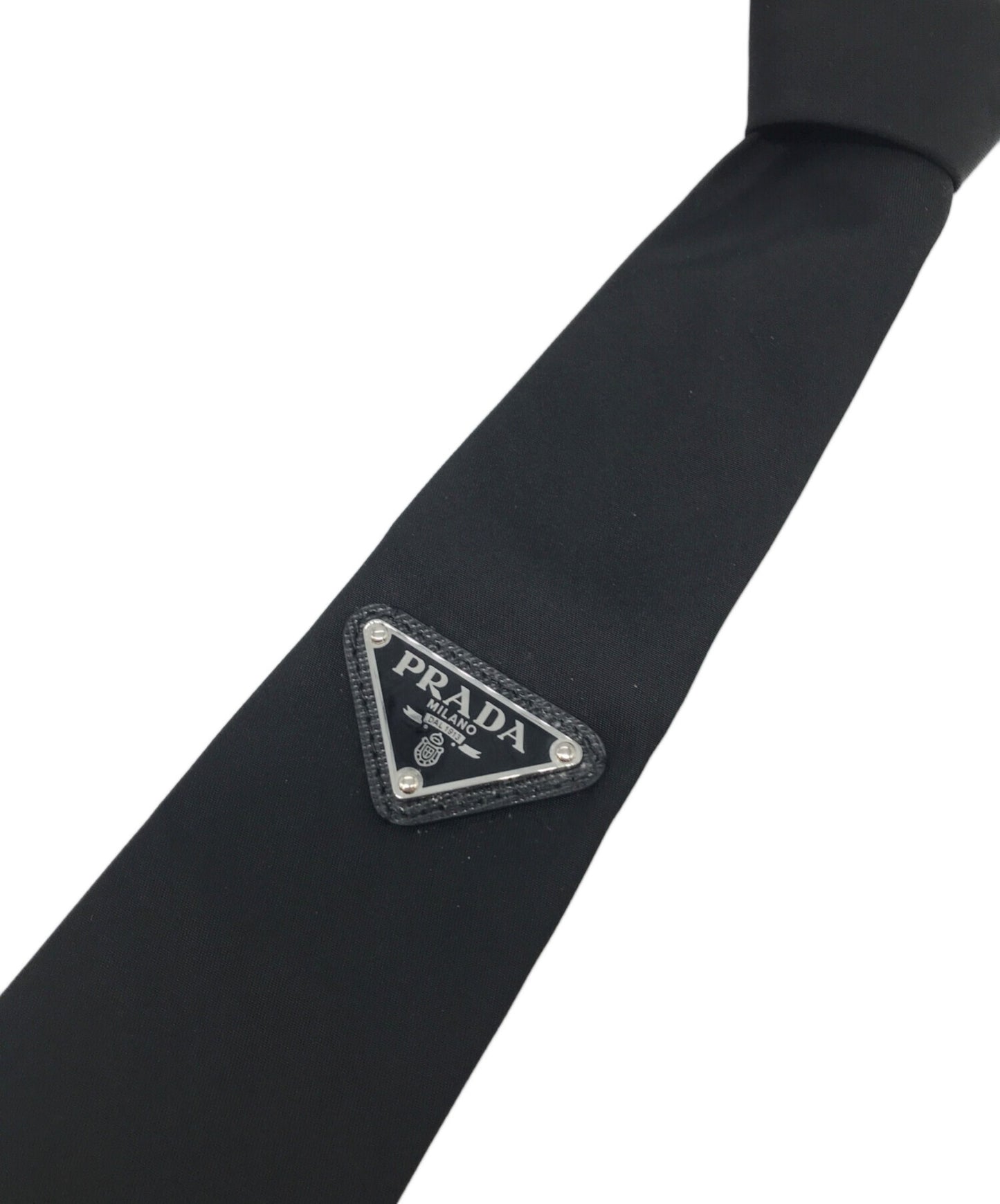[Pre-owned] PRADA Re-Nylon Gabardine Tie UCR77 S202