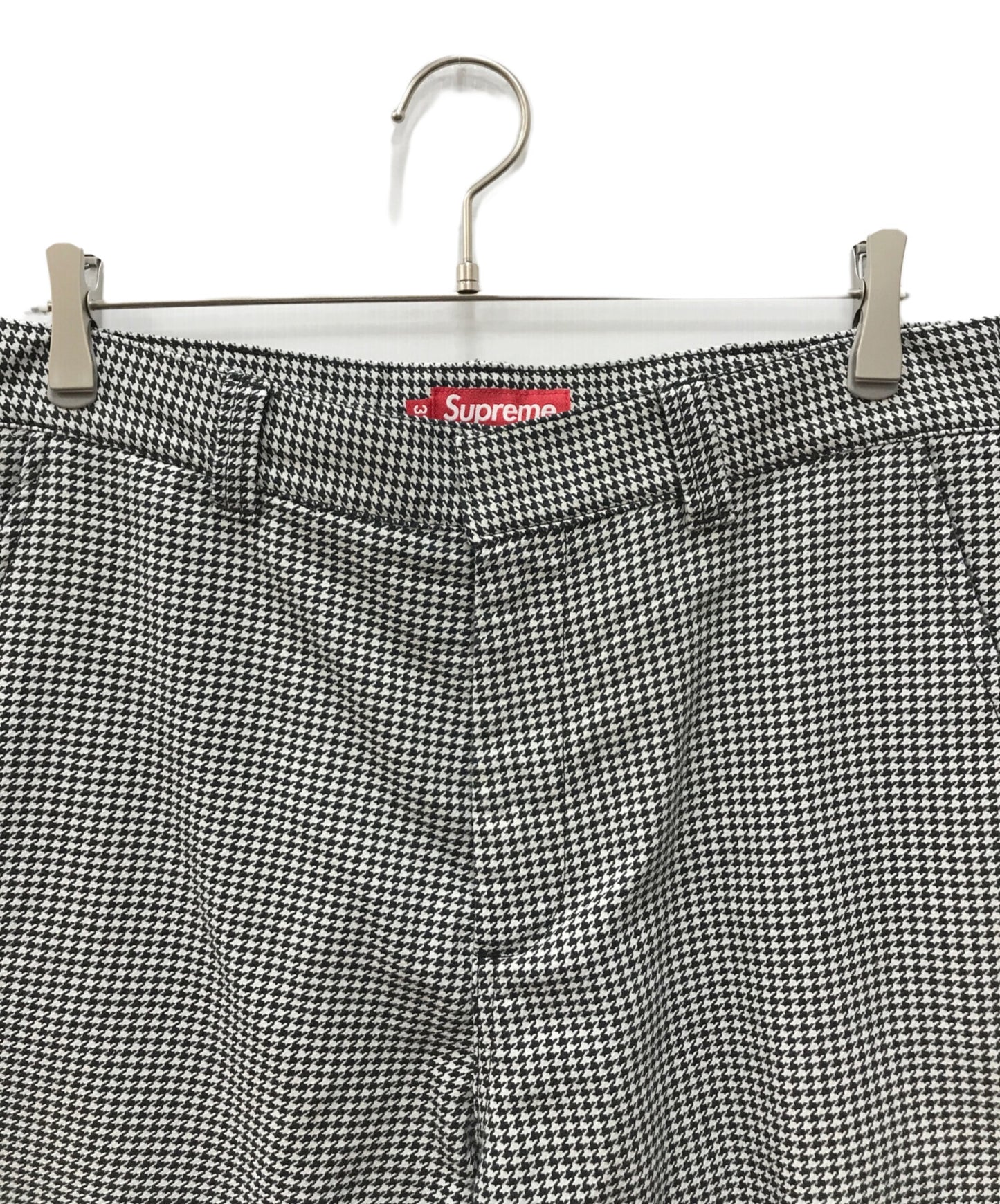 [Pre-owned] SUPREME Work Pant White Houndstooth