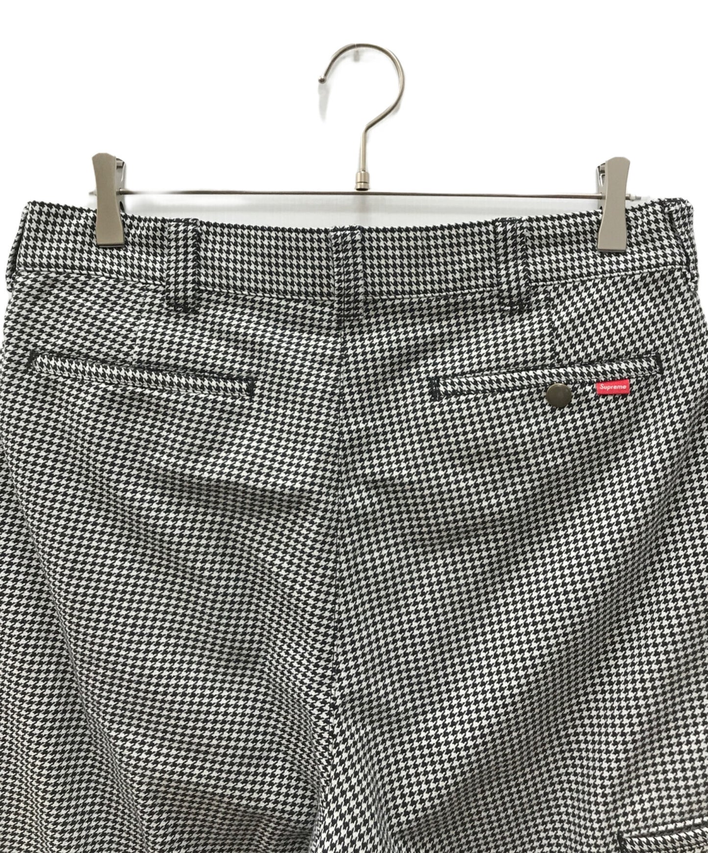 [Pre-owned] SUPREME Work Pant White Houndstooth