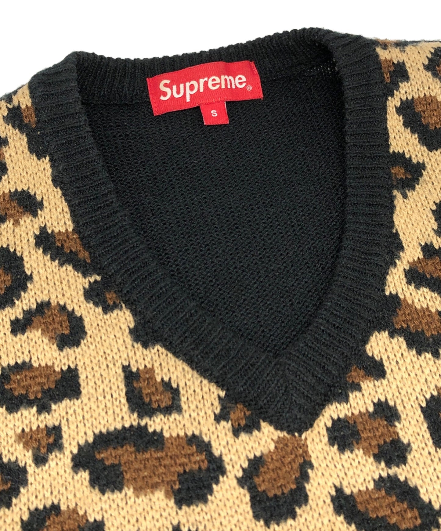 [Pre-owned] SUPREME Leopard Knit Vest