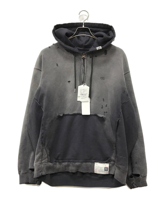 [Pre-owned] MIHARA YASUHIRO SUN FADED HALF ZIP HOODIE A14HD532