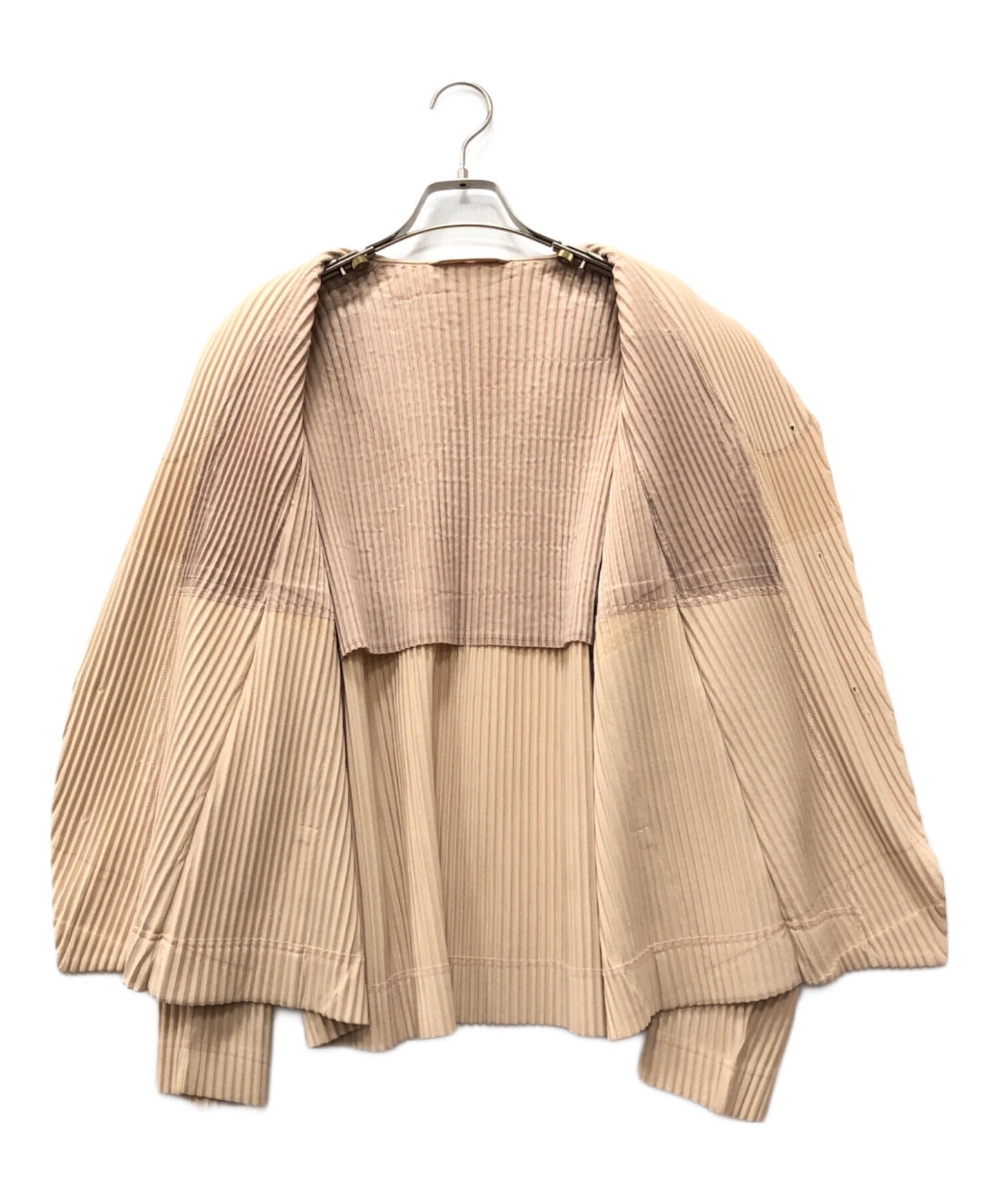 [Pre-owned] HOMME PLISSE ISSEY MIYAKE Pleated collarless jacket hp21jd170
