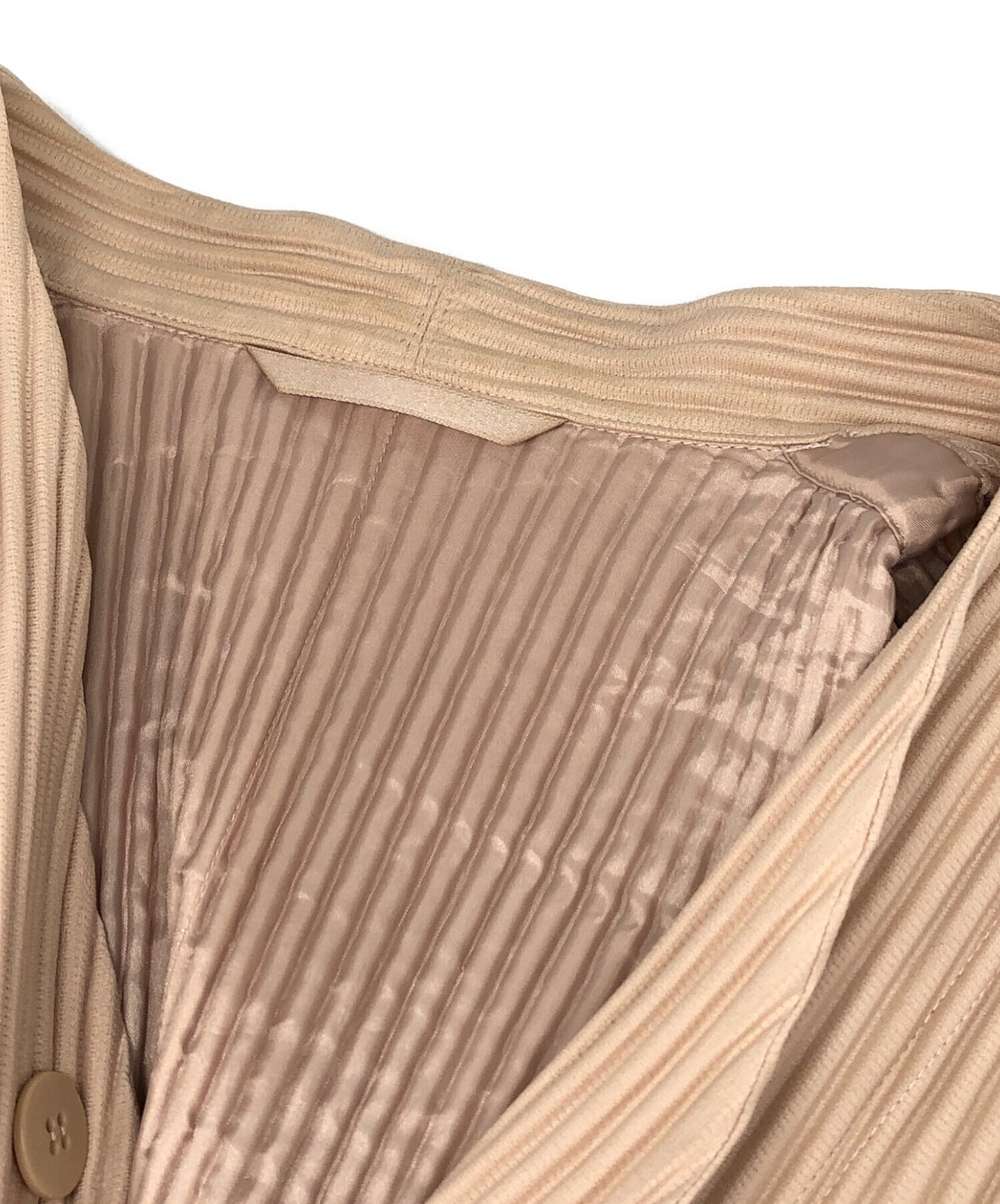 [Pre-owned] HOMME PLISSE ISSEY MIYAKE Pleated collarless jacket hp21jd170