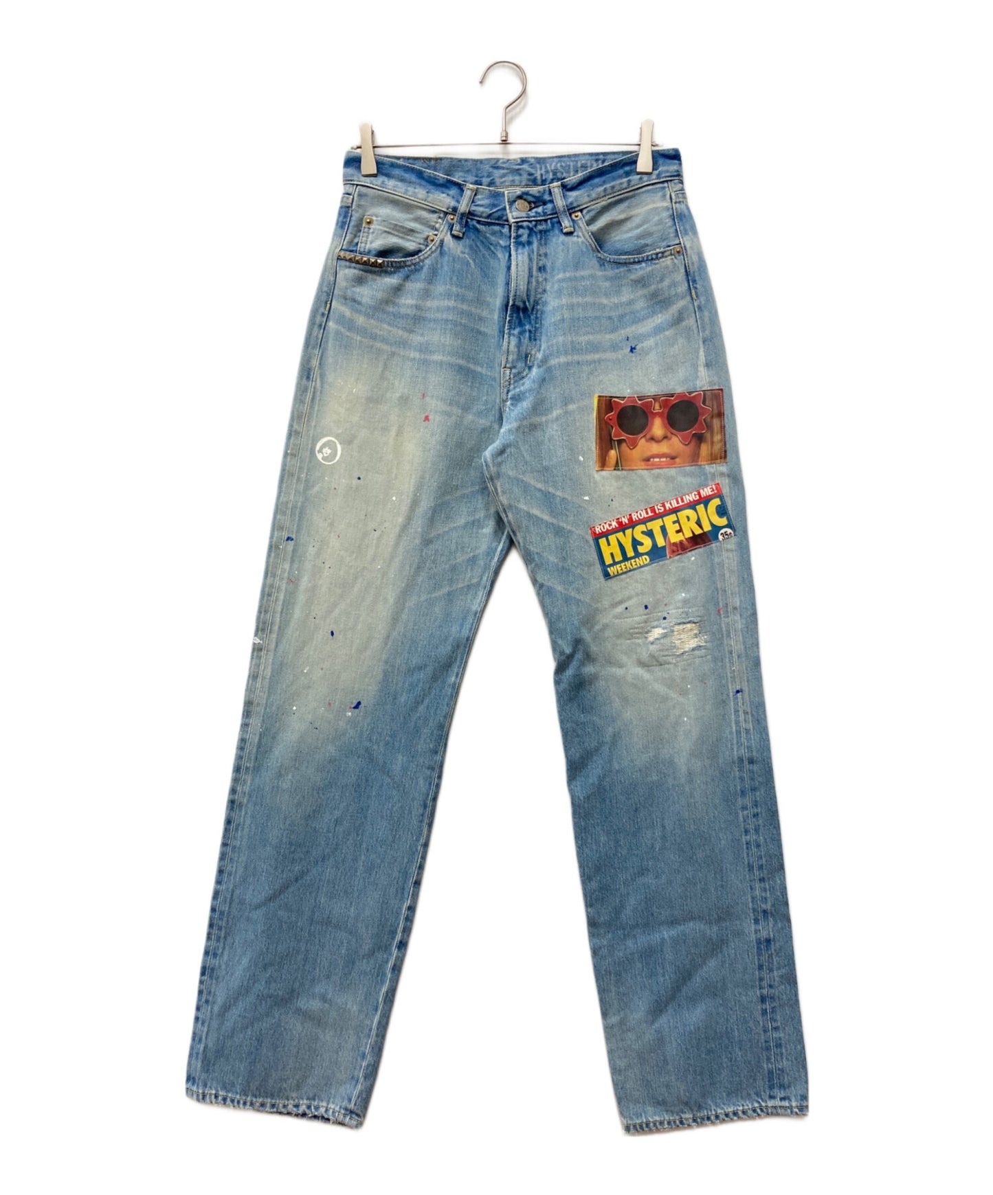 [Pre-owned] Hysteric Glamour WEEKEND Patch 60'S XX Straight Pants 02232AP04