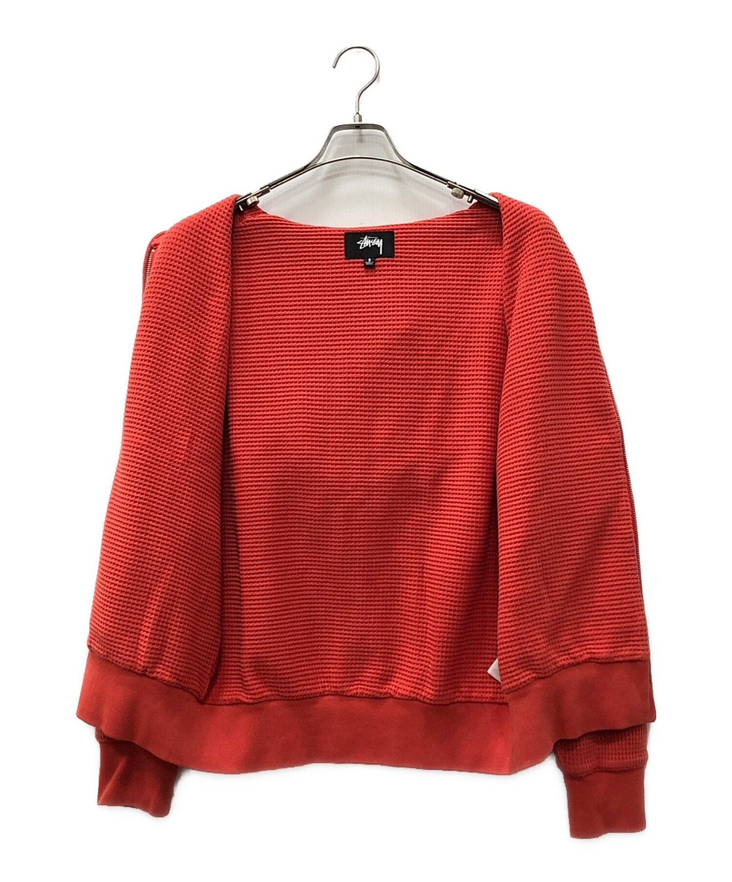 [Pre-owned] stussy DOUBLE LAYER WAFFLE ZIP HOODIE