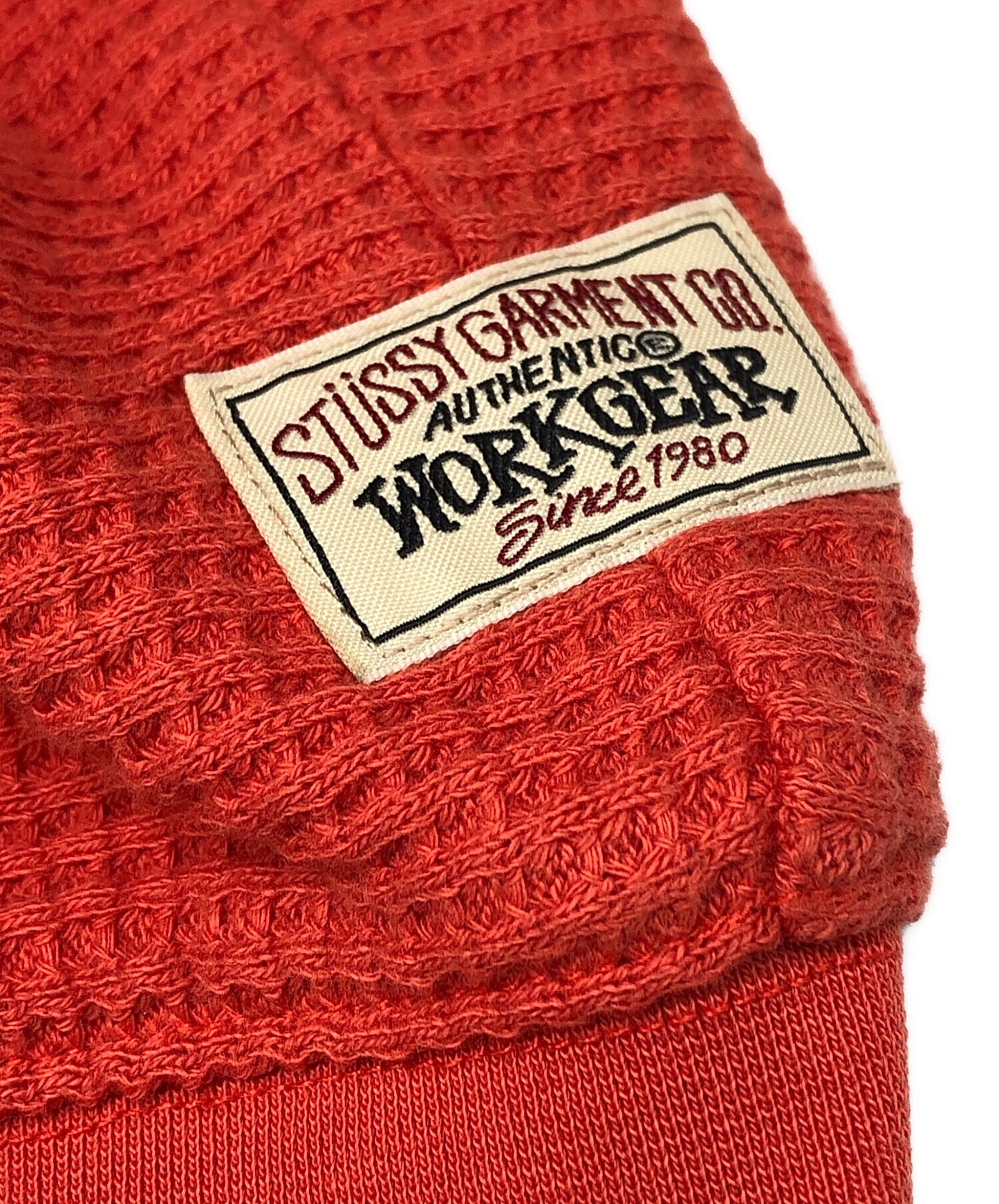 [Pre-owned] stussy DOUBLE LAYER WAFFLE ZIP HOODIE