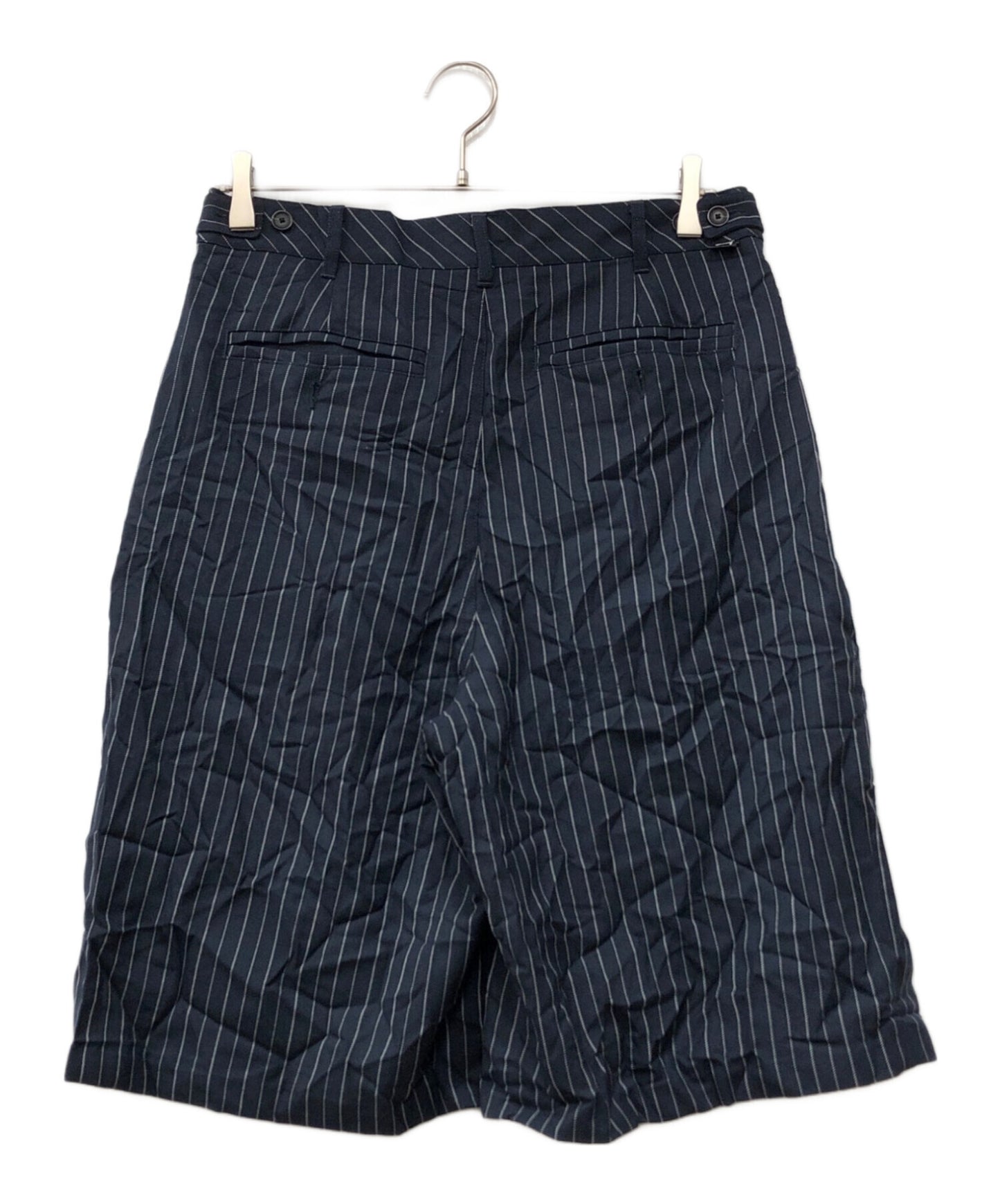 [Pre-owned] stussy VOLUME PLEATED SHORT WRINKLED STRIPE