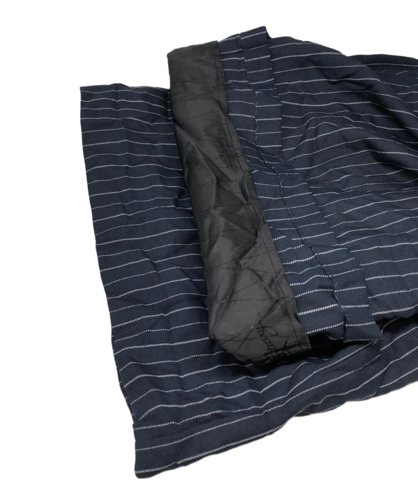 [Pre-owned] stussy VOLUME PLEATED SHORT WRINKLED STRIPE