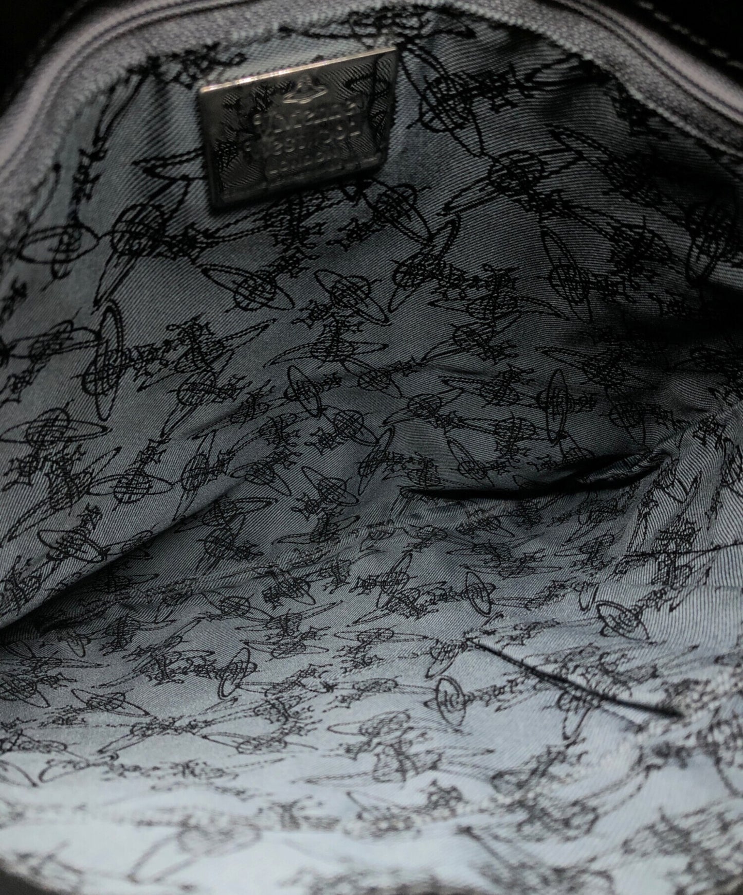 [Pre-owned] Vivienne Westwood Orb Argyle Pattern Shoulder Bag