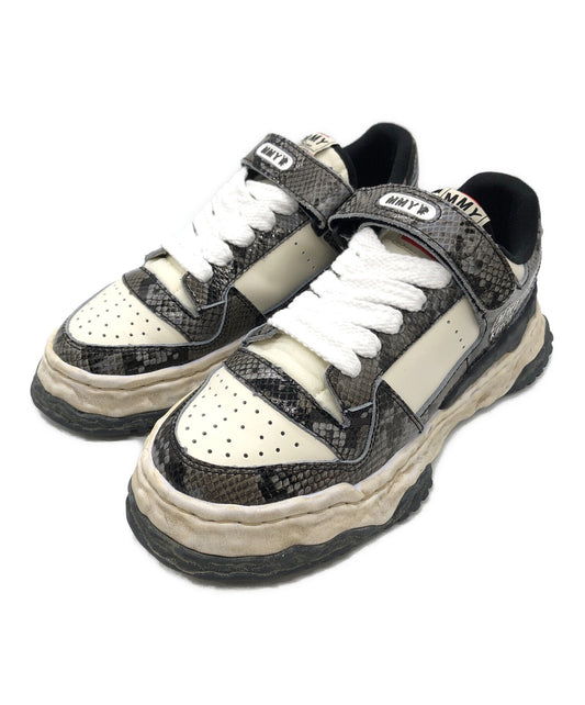 [Pre-owned] MIHARA YASUHIRO "KEITH" OG Sole Python Printed Leather Low-top Sneaker A14FW709
