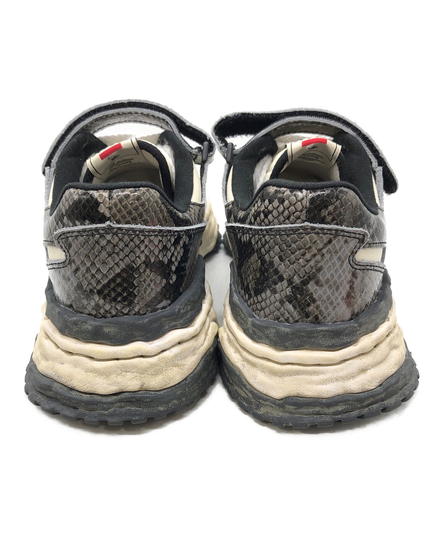 [Pre-owned] MIHARA YASUHIRO "KEITH" OG Sole Python Printed Leather Low-top Sneaker A14FW709