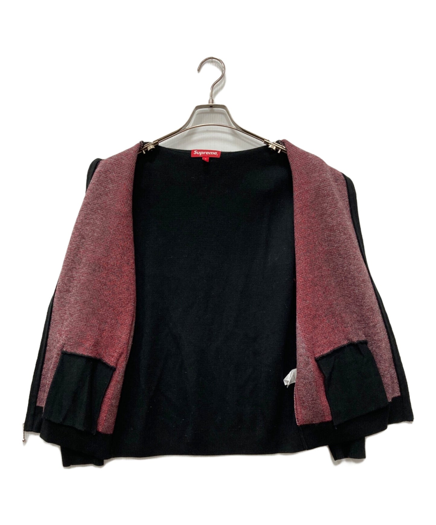 [Pre-owned] SUPREME GRADIENT STRIPE ZIP UP CARDIGAN