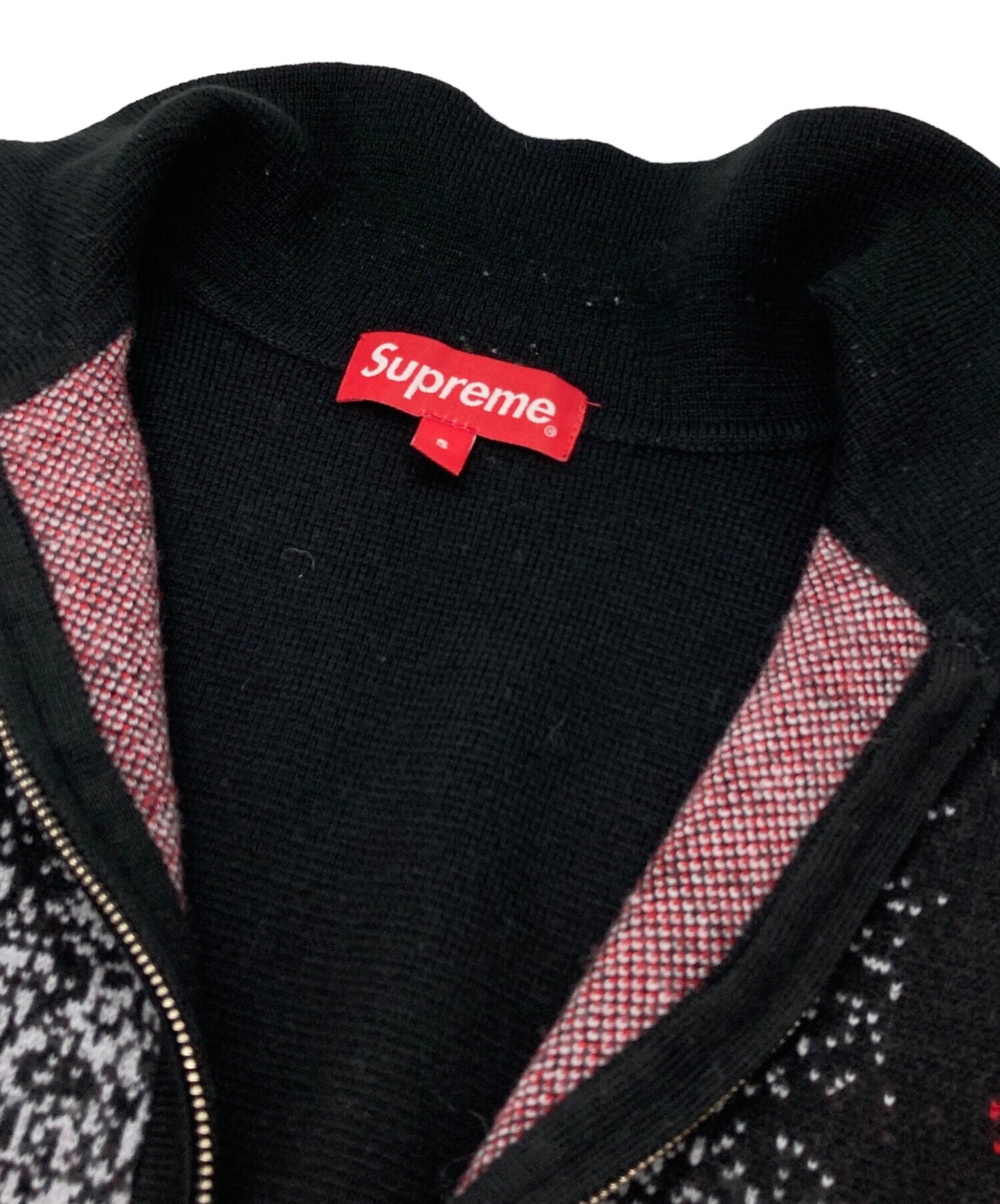 [Pre-owned] SUPREME GRADIENT STRIPE ZIP UP CARDIGAN