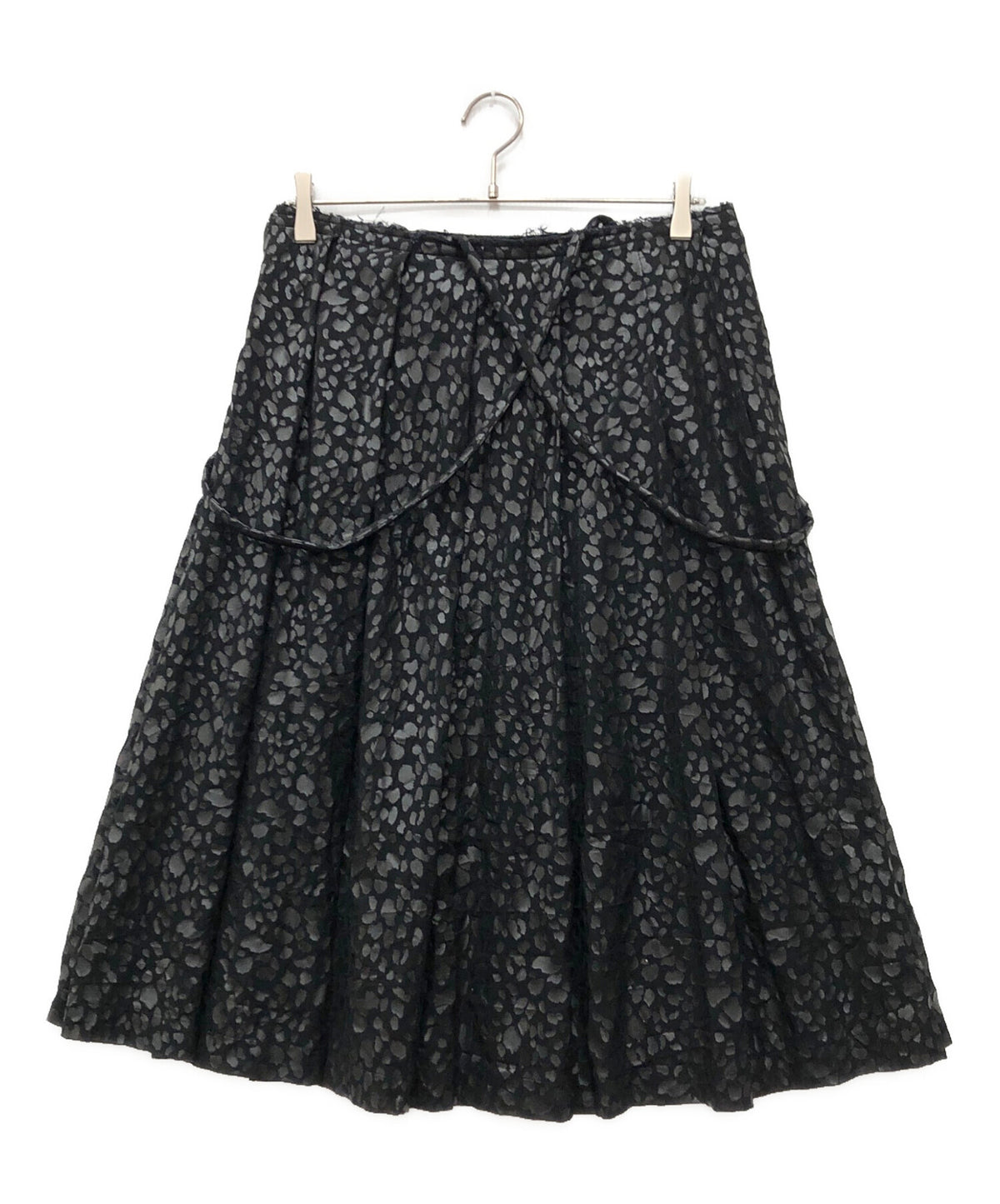 [Pre-owned] BLACK COMME des GARCONS Suspender Leopard Skirt 1G-A001