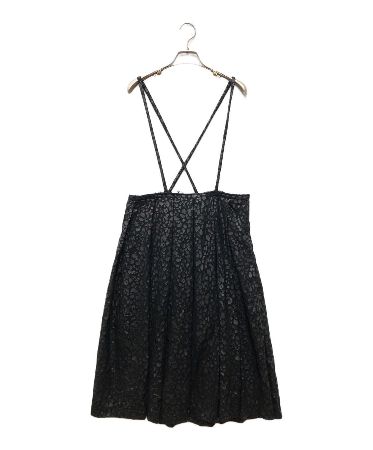 [Pre-owned] BLACK COMME des GARCONS Suspender Leopard Skirt 1G-A001