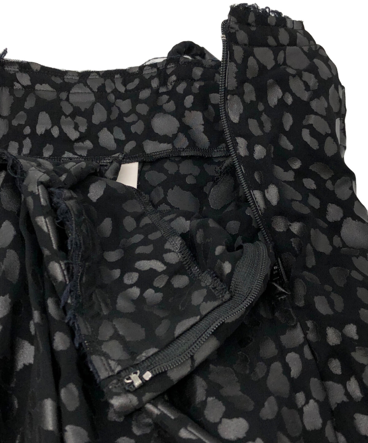 [Pre-owned] BLACK COMME des GARCONS Suspender Leopard Skirt 1G-A001