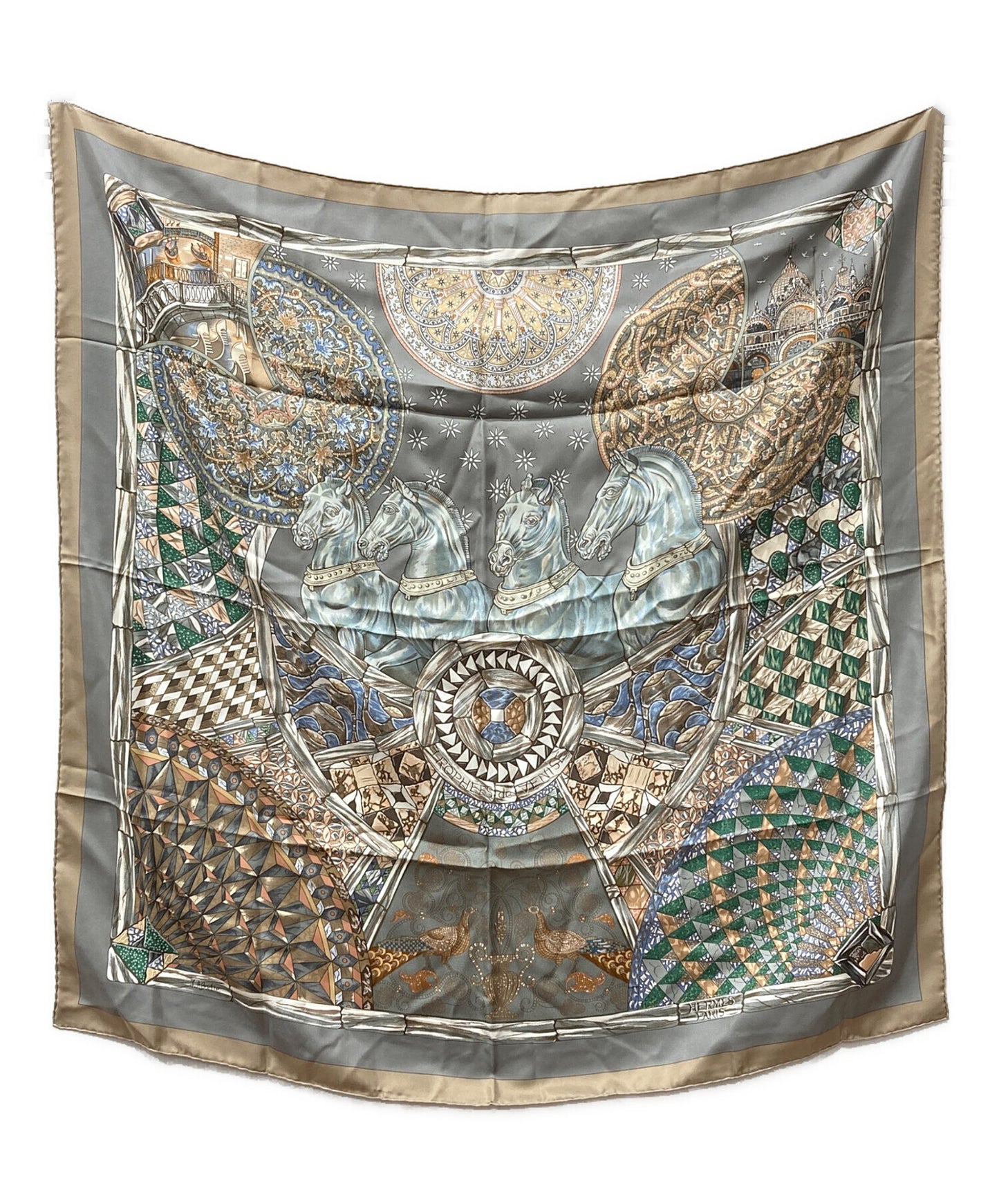 [Pre-owned] HERMES silk scarf