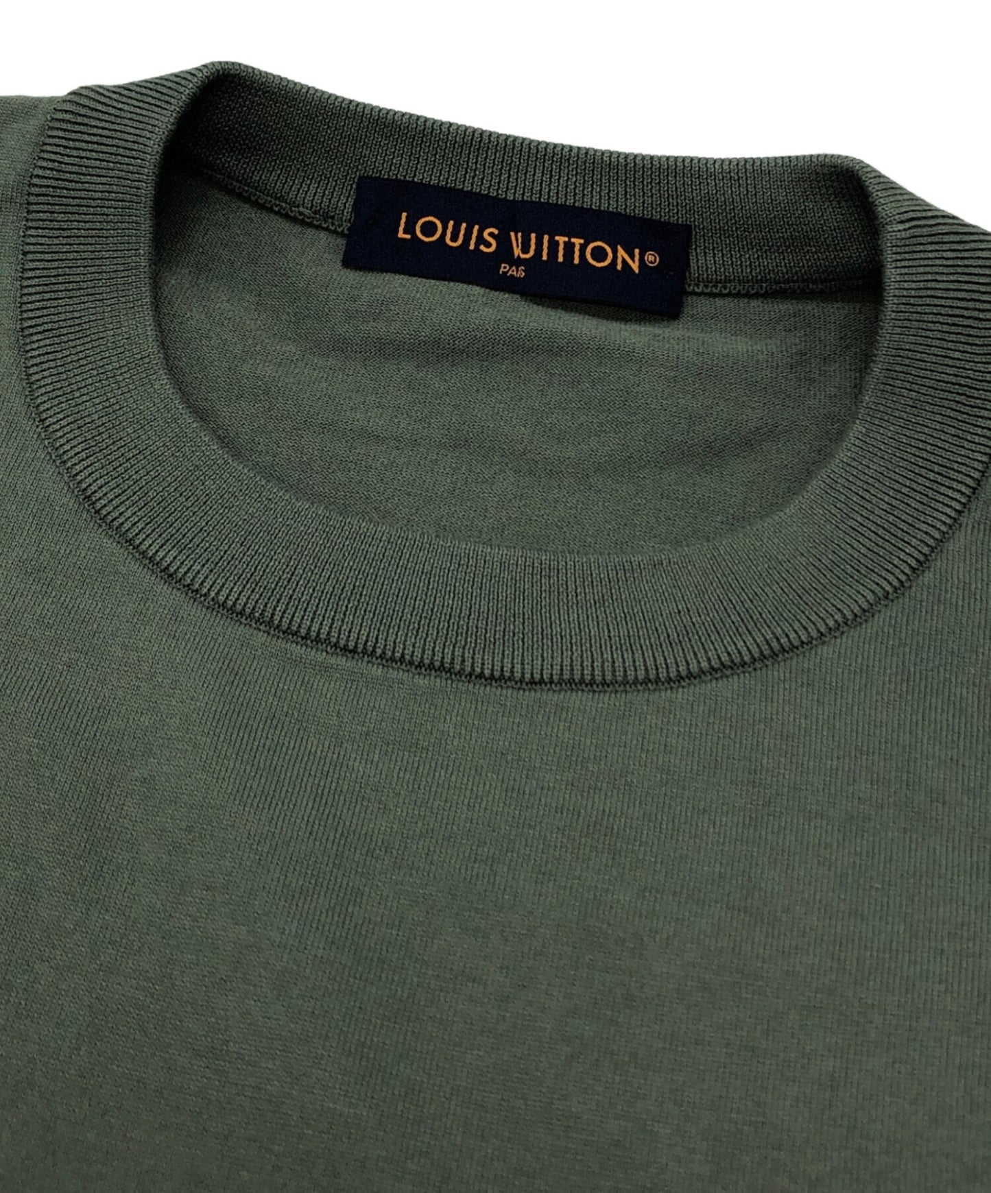 [Pre-owned] LOUIS VUITTON Signature cotton crew neck RM252MQ Z34 HRN47W