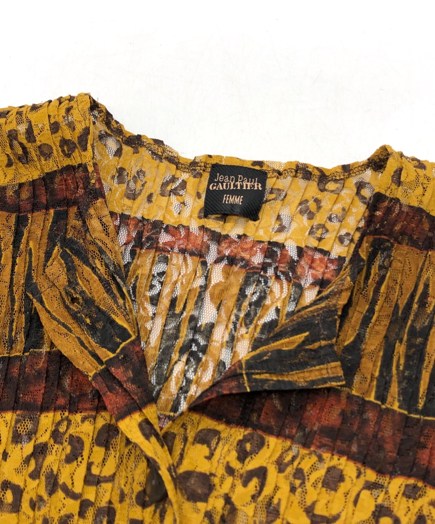 [Pre-owned] Jean Paul Gaultier FEMME pleated blouse