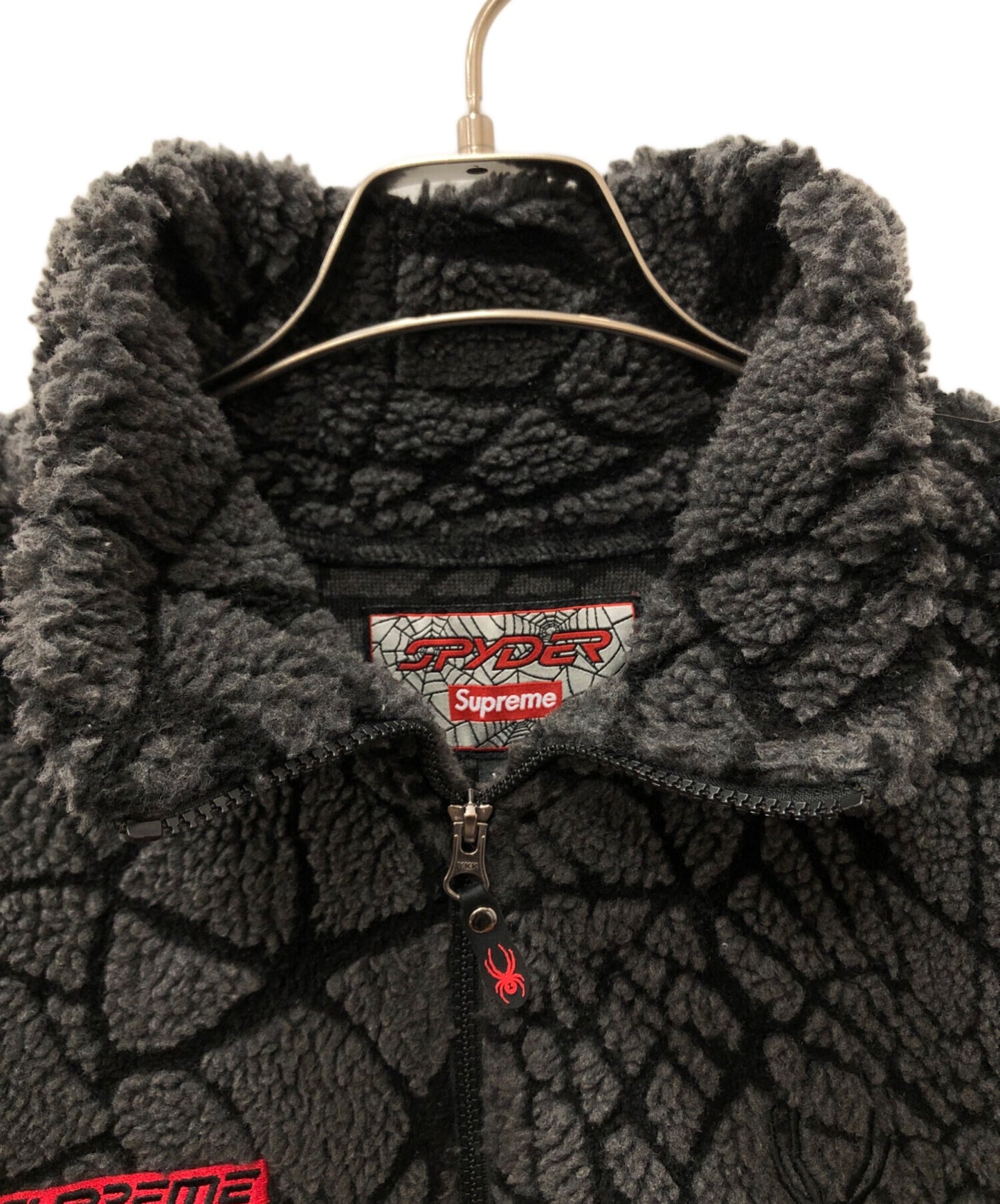 [Pre-owned] SUPREME Web Polar Fleece Jacket