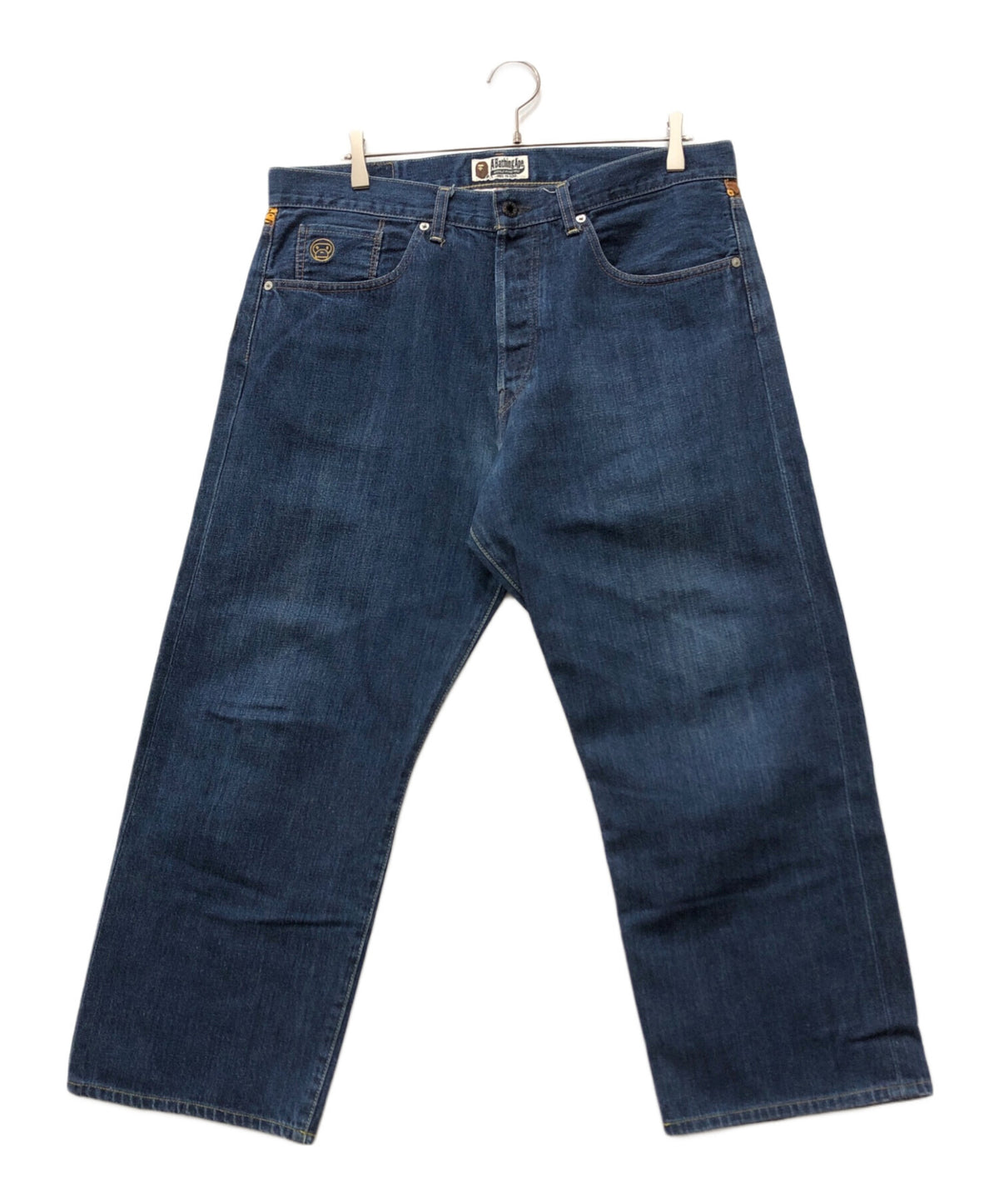 [Pre-owned] A BATHING APE Milo Embroidered Denim Pants