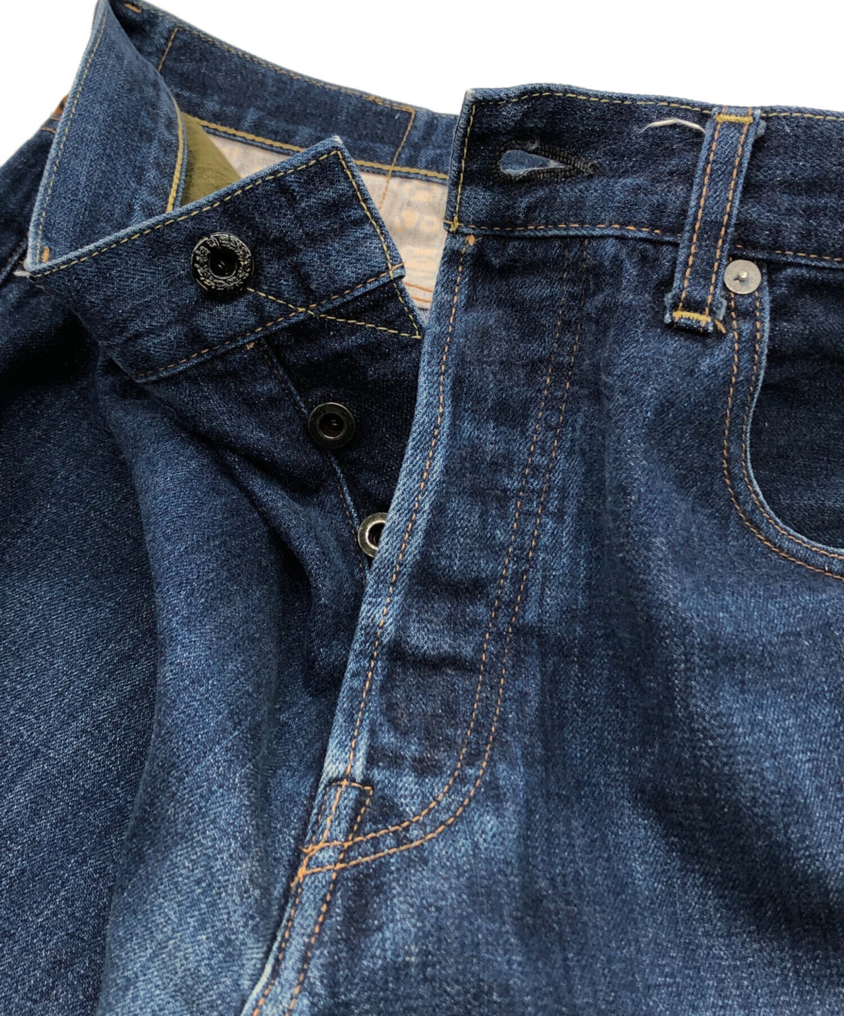 [Pre-owned] A BATHING APE Milo Embroidered Denim Pants