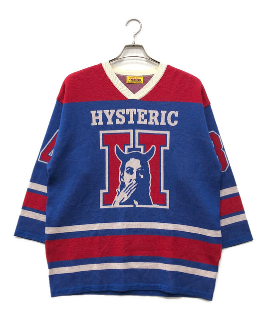 [Pre-owned] Hysteric Glamour SPEAK NO EVIL Jacquard Pullover 01253NS03