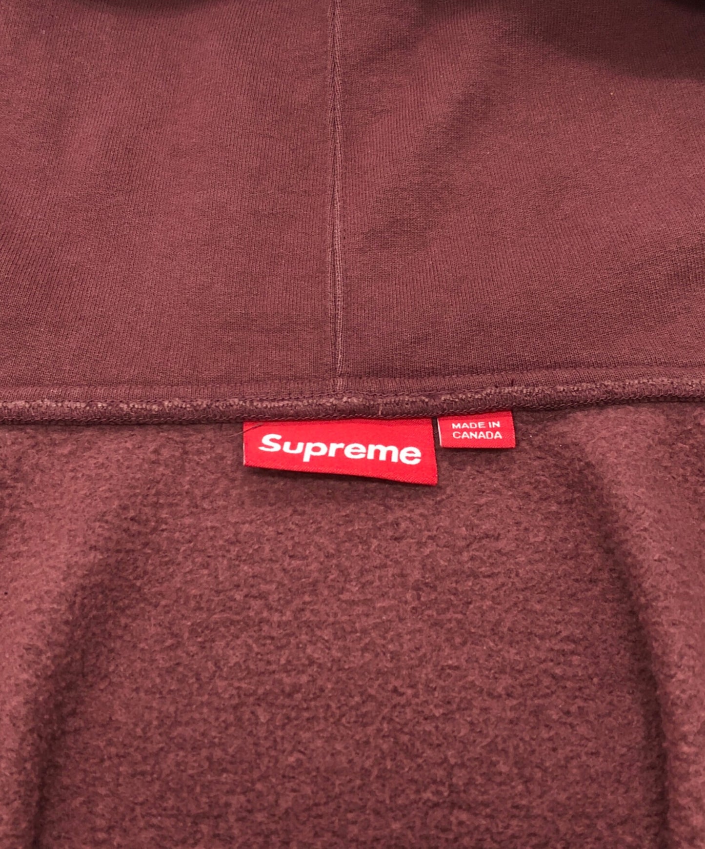 [Pre-owned] SUPREME S Logo Zip-Up Hooded Sweatshirt