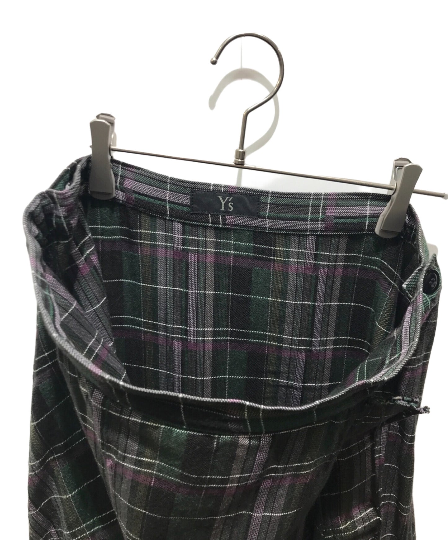 [Pre-owned] Y's Side pocket check skirt YC-S08-113 YC-S08-113