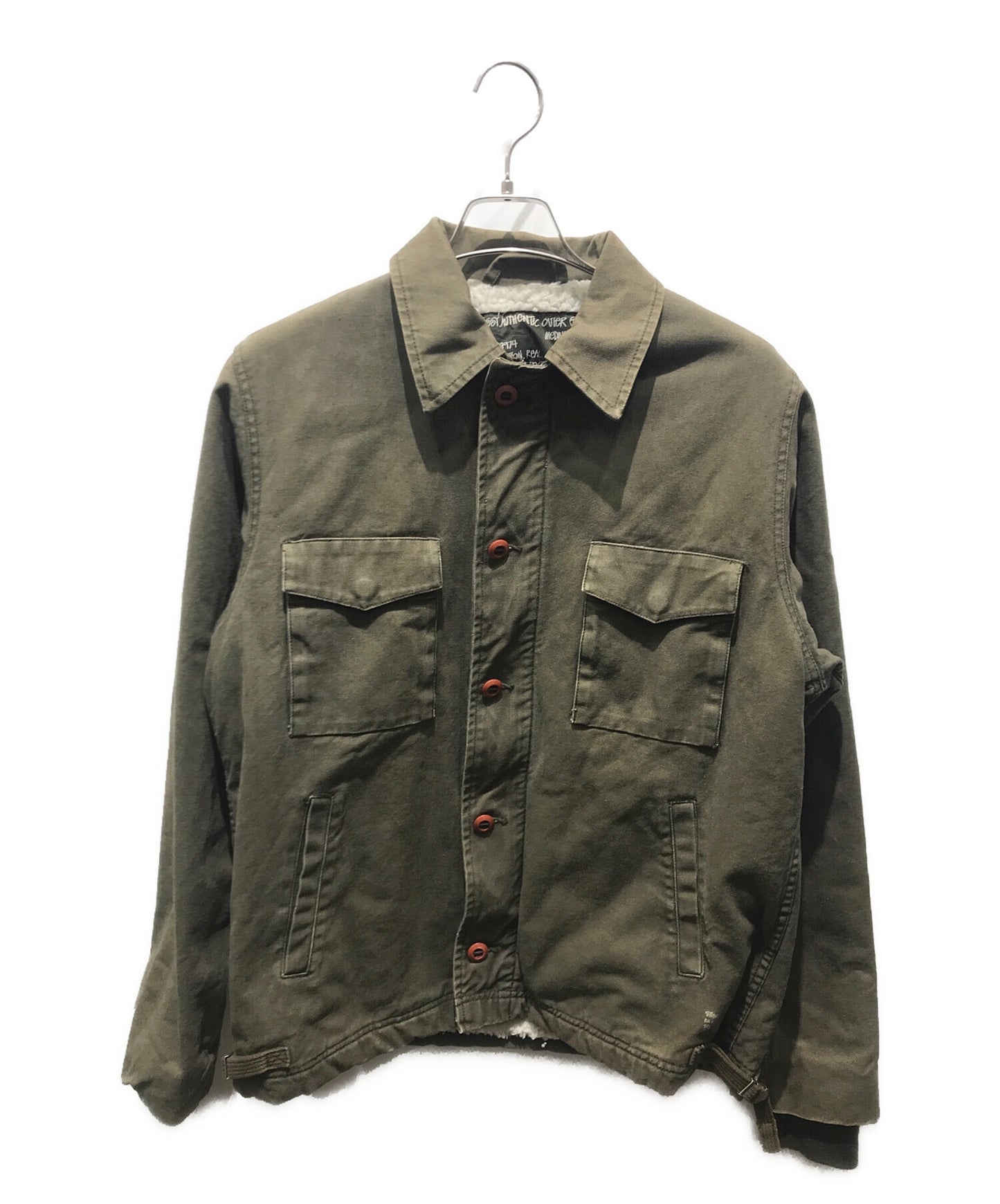 [Pre-owned] stussy Boa-lined military jacket OLD STUSSY