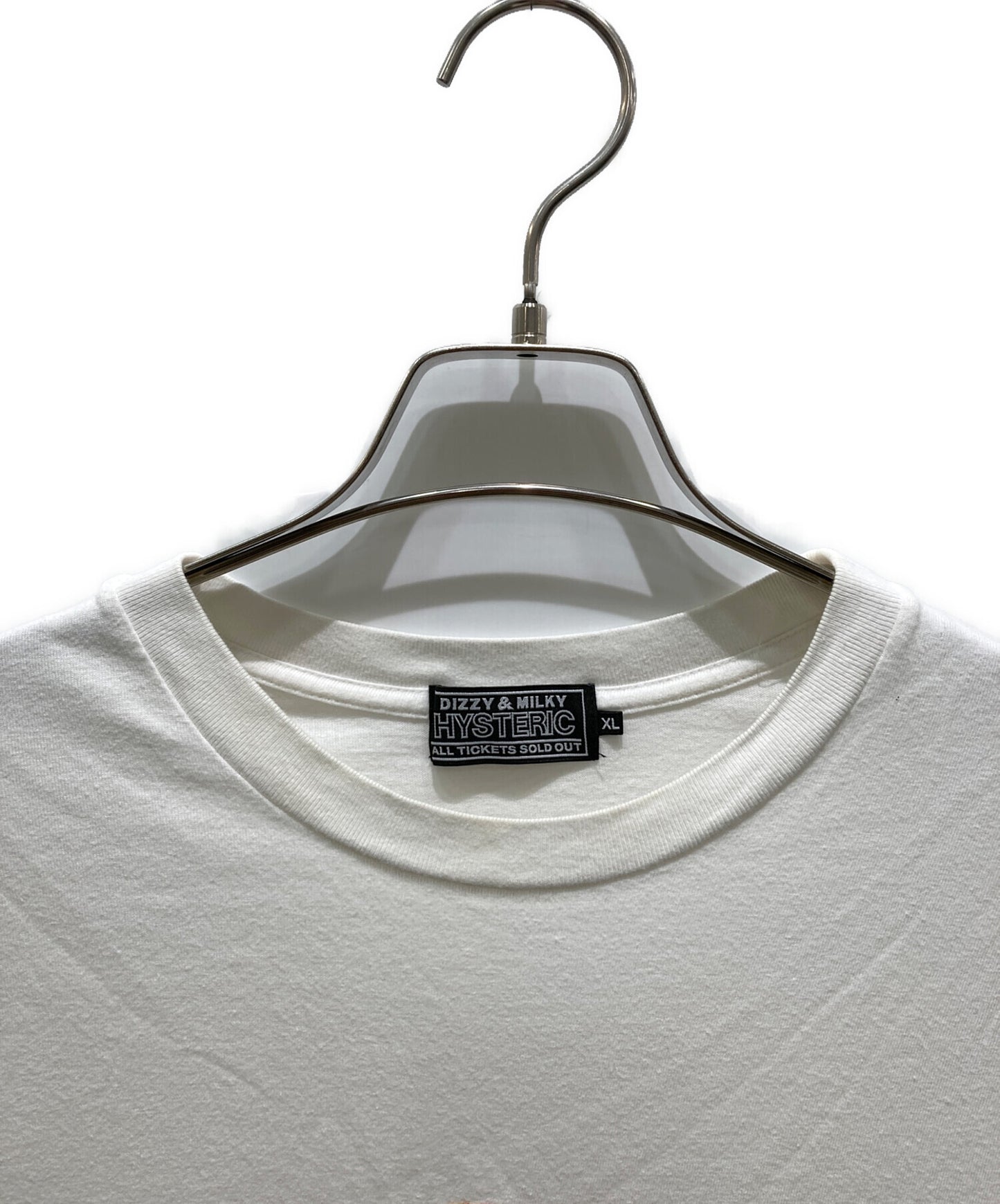 [Pre-owned] Hysteric Glamour MAKE ME SMILE embroidery T-shirt 02231CT02 02231CT02